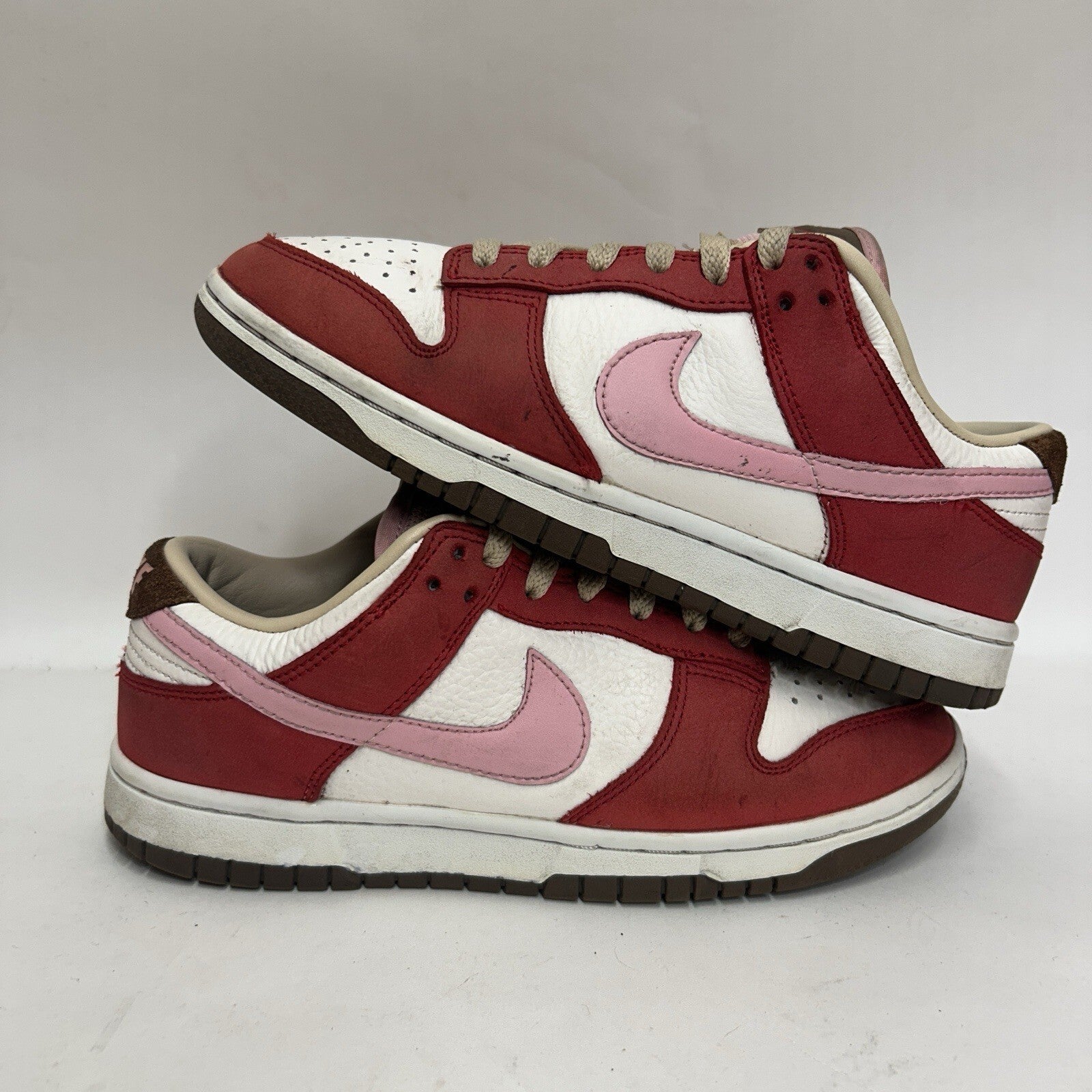 Nike Dunk Low Premium WMNS "Bacon" Sport Red/Sheen FB7910-600 Women’s 7