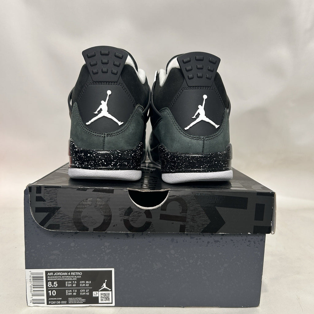 Nike Jordan 4 Retro OG “Fear/Black White Grey” FQ8138-002 Men’s 8.5 New