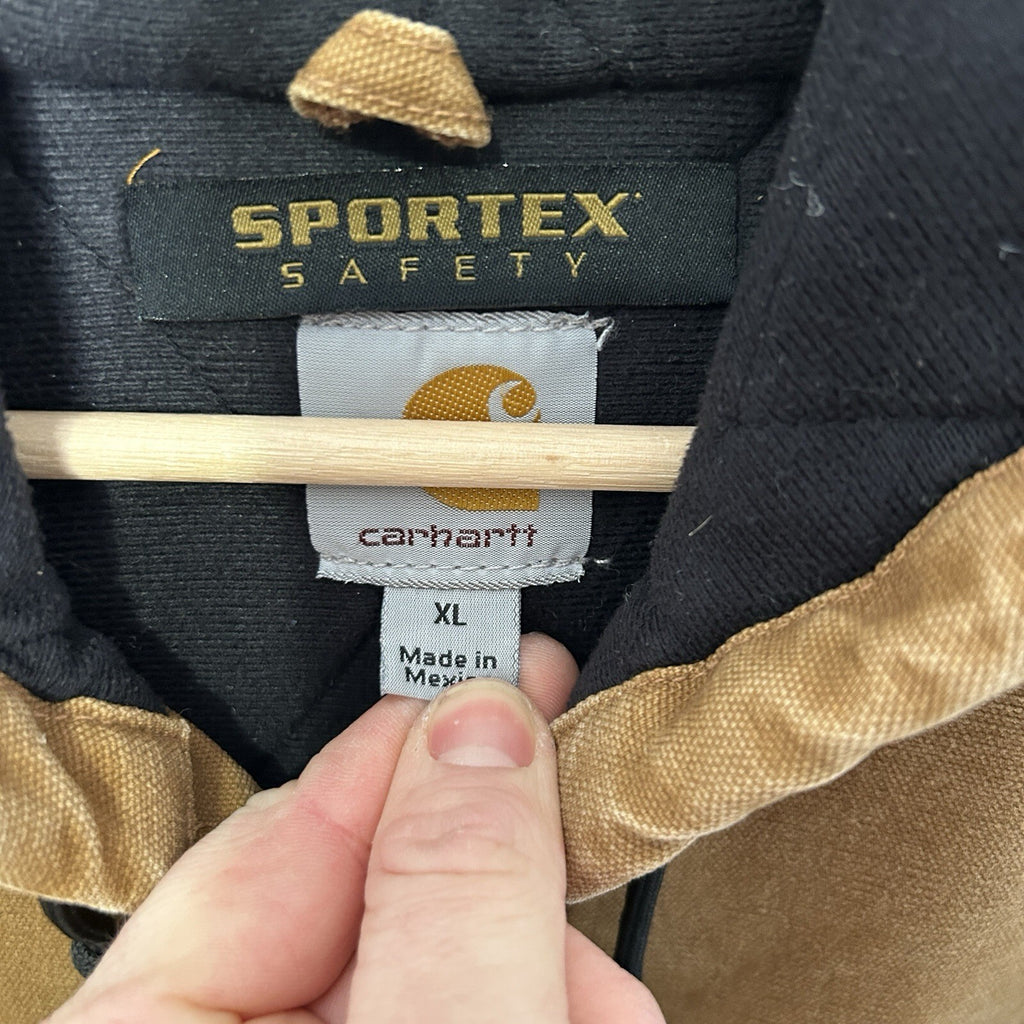 Carhartt Hooded Quilt-Lined Active Jacket “Brown” J130-211 Men’s X-Large