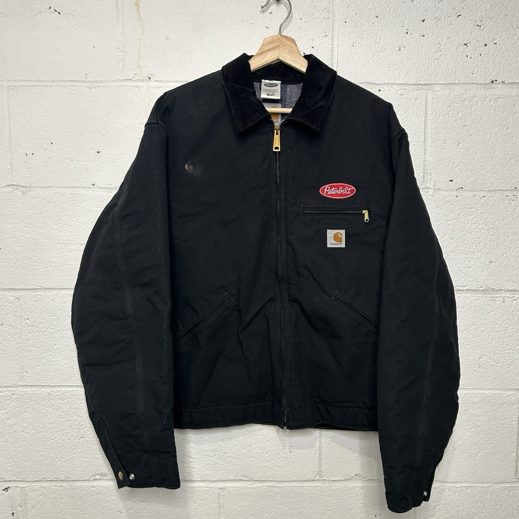 Y2K Carhartt Blanket-Lined Detroit Jacket “Black Peterbilt” J001 BLK Men’s XL