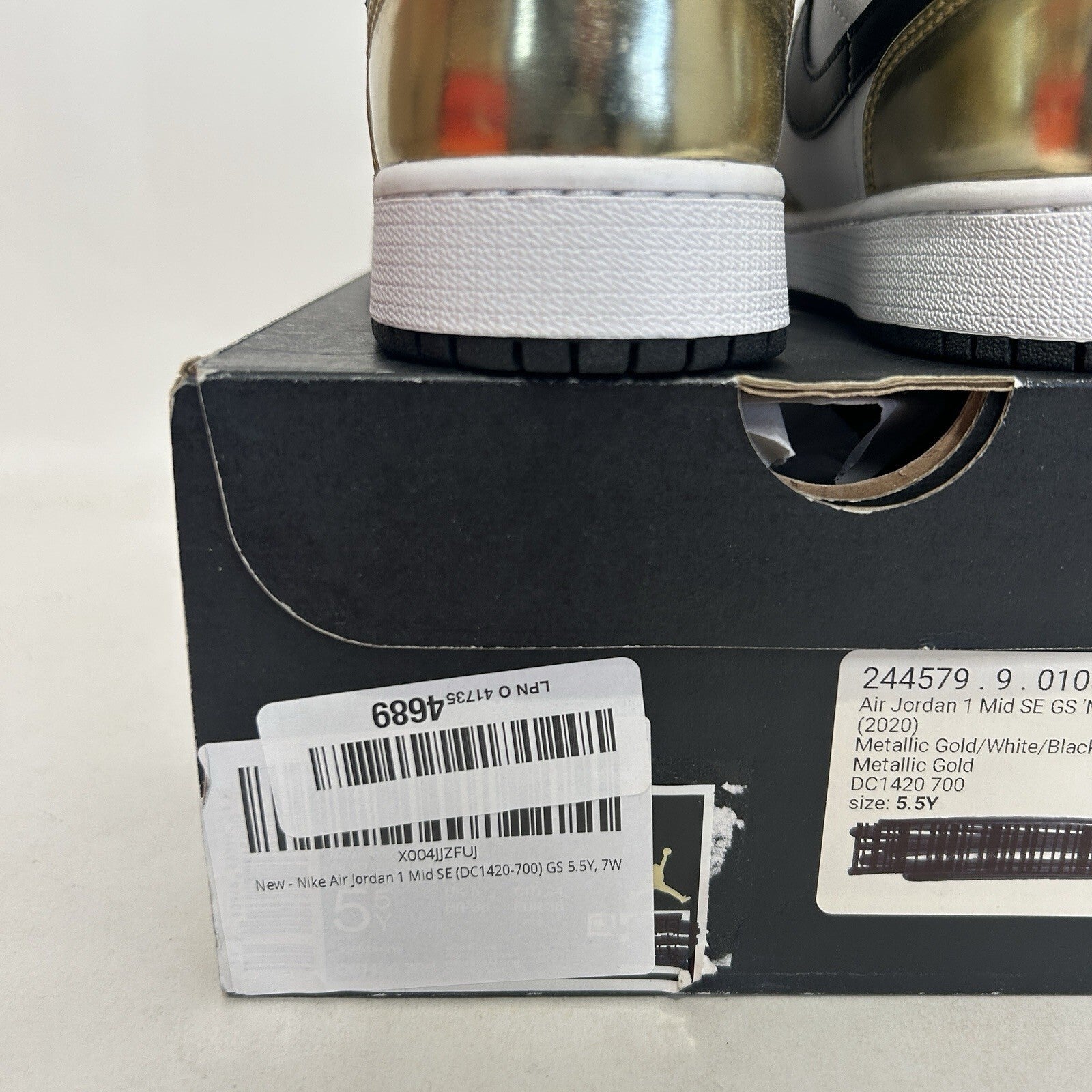 Nike Air Jordan 1 Mid SE GS “Metallic Gold” DC1420-700 5.5Y/Women’s 7 New