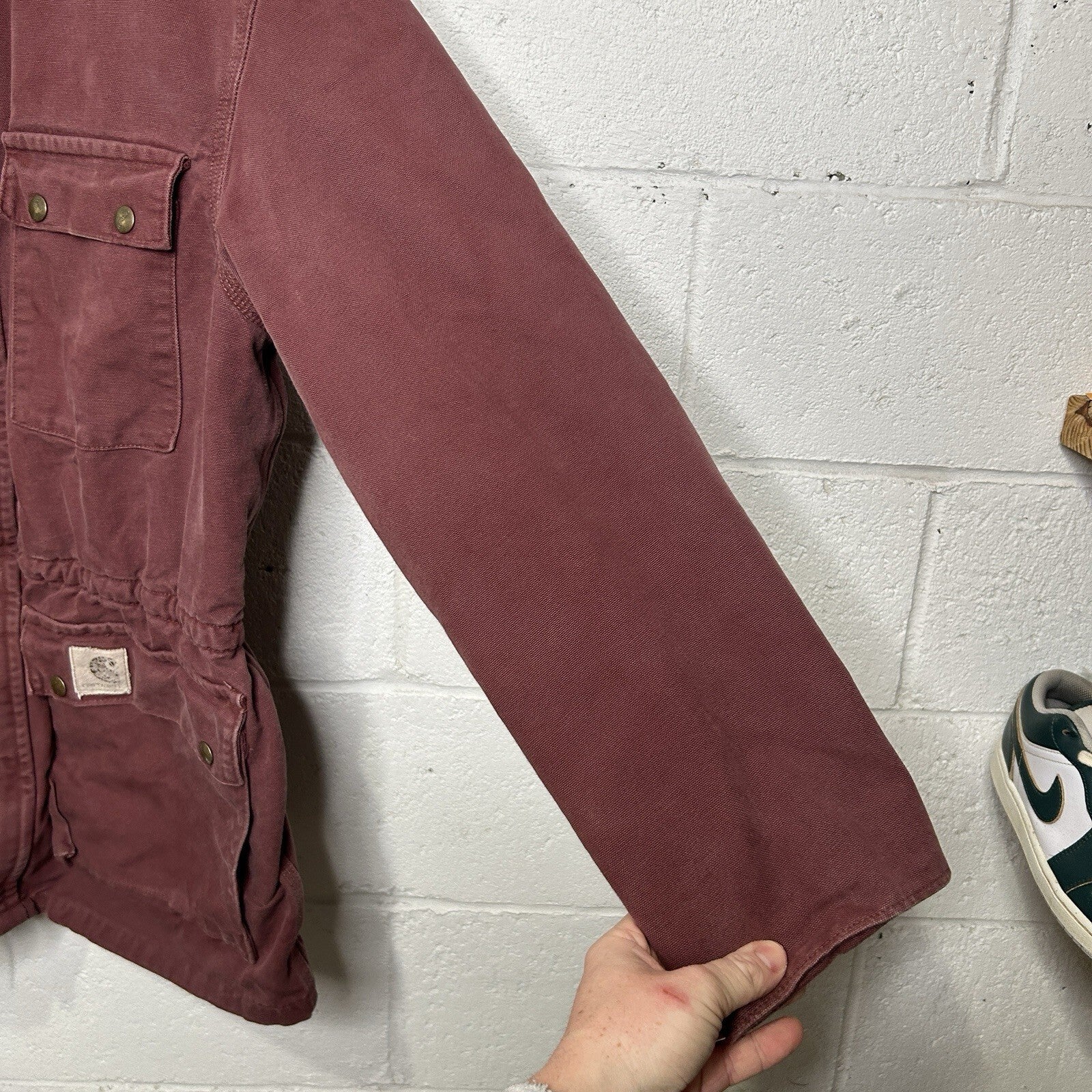 Vintage Carhartt Blanket-Lined Washed-Duck Trail Parka Jacket “Redwood” PB1136