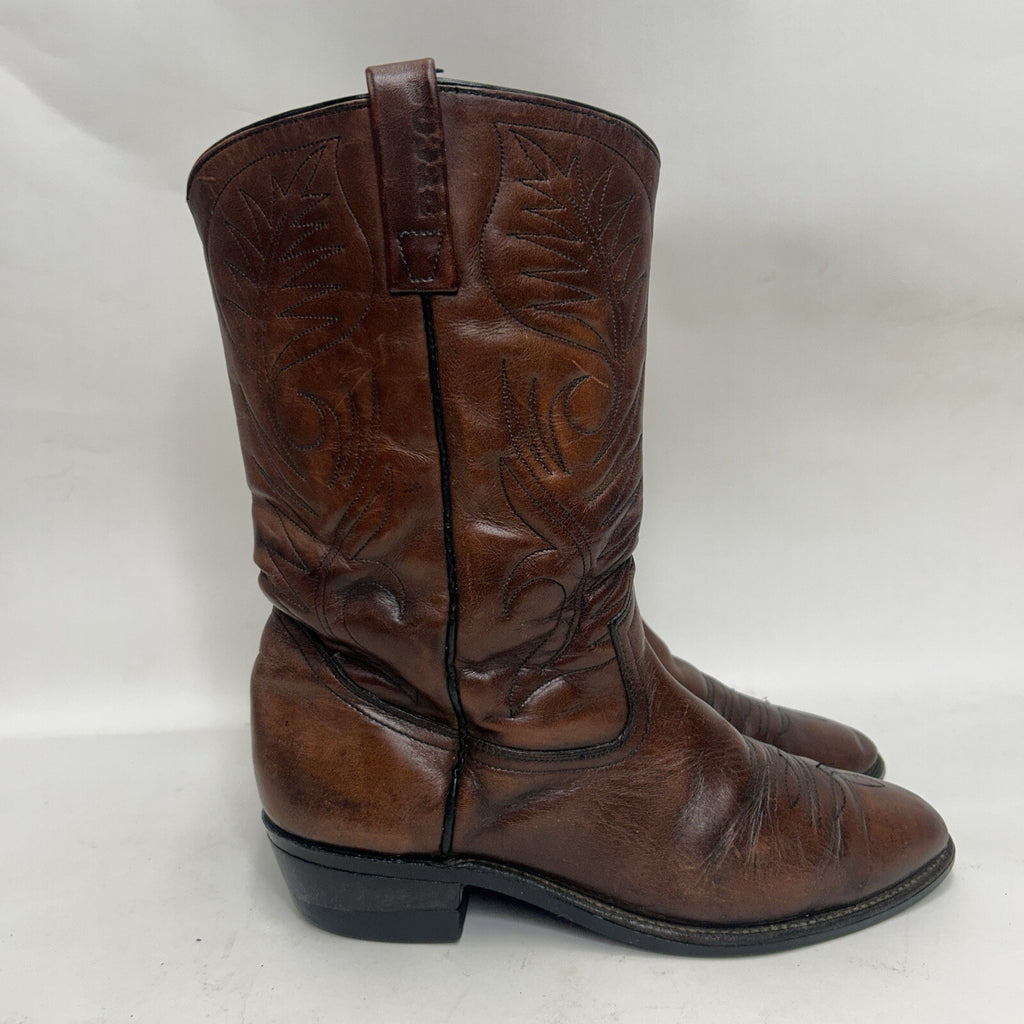 Vintage Red Wing 9801 Pecos Roper Pull-On Cowboy Boots “Mostique Brown” 11D