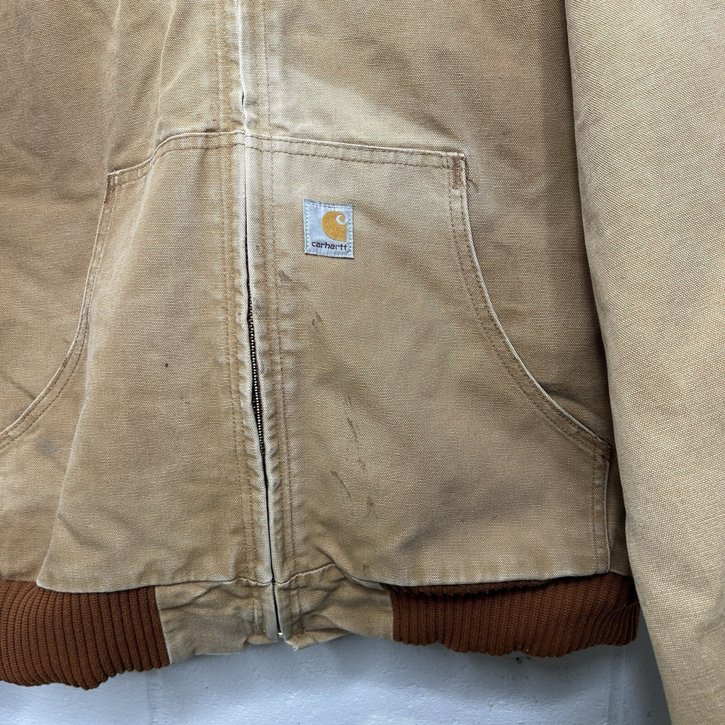 Vintage Carhartt Quilted Hooded Active Jacket “Brown” J140 BRN Men’s 2XL