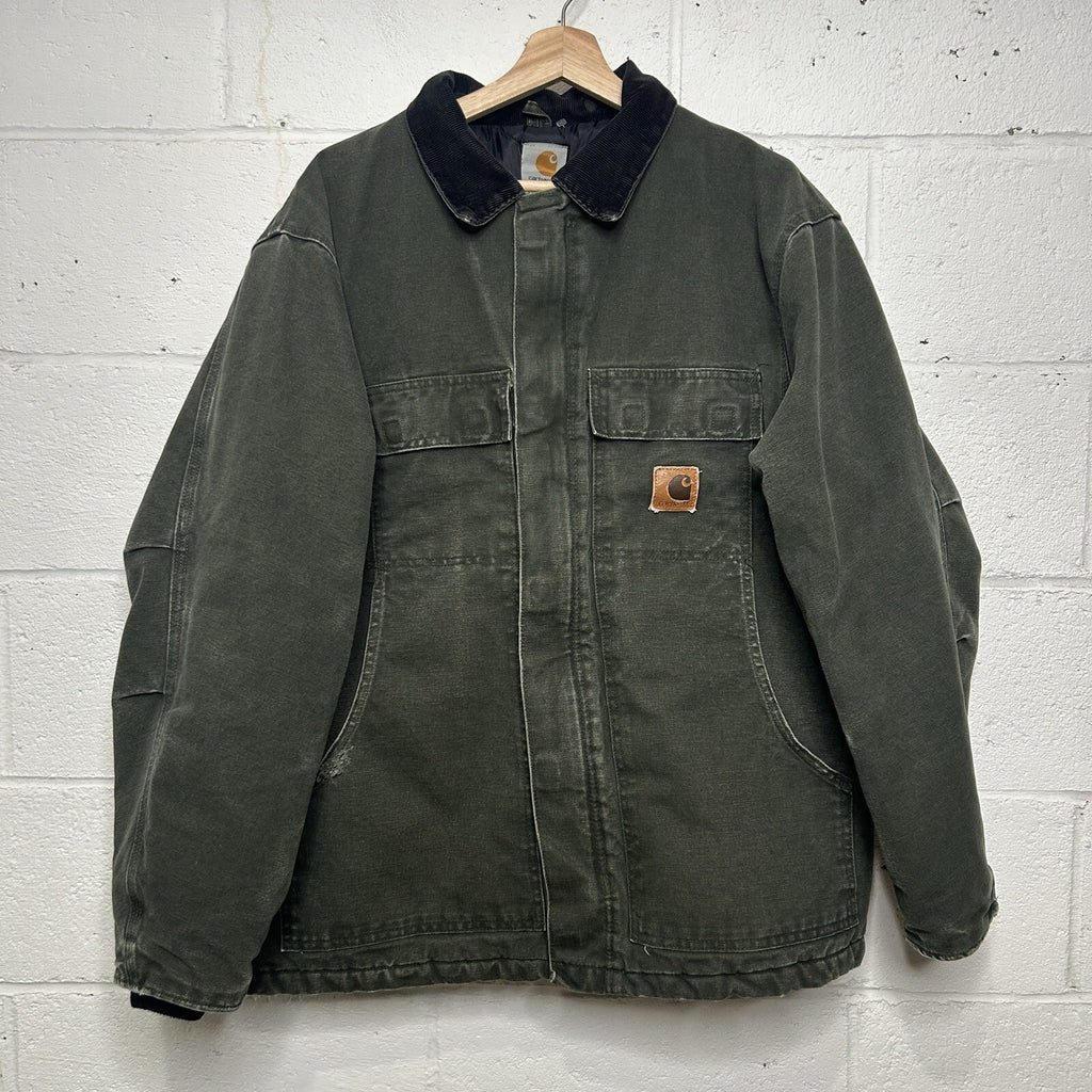 Vintage Carhartt Quilted Arctic Jacket “Moss Green” C26 Men’s Large