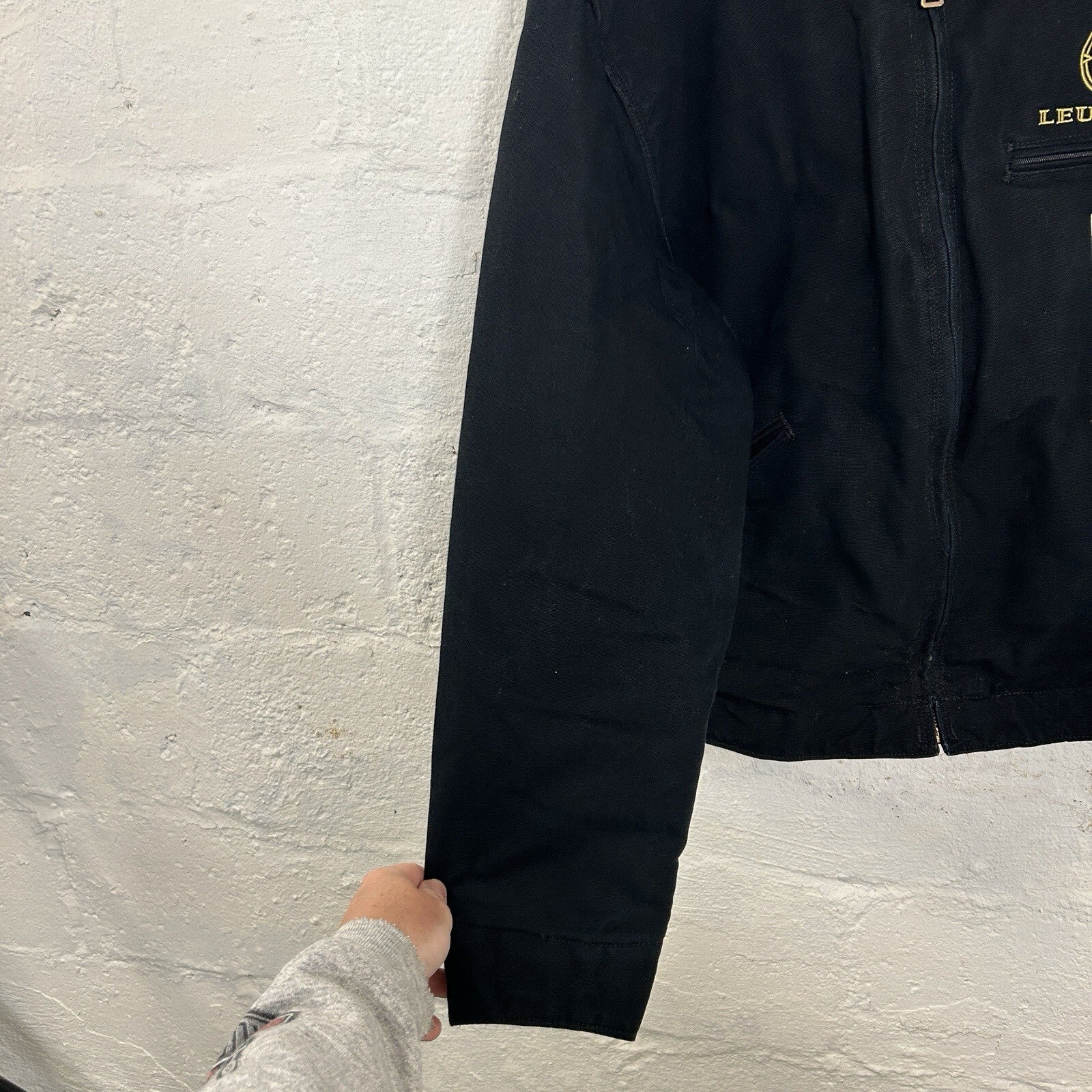 Vintage Carhartt Blanket-Lined Detroit Jacket “Black” Leupold J001 BLK Men’s LRG