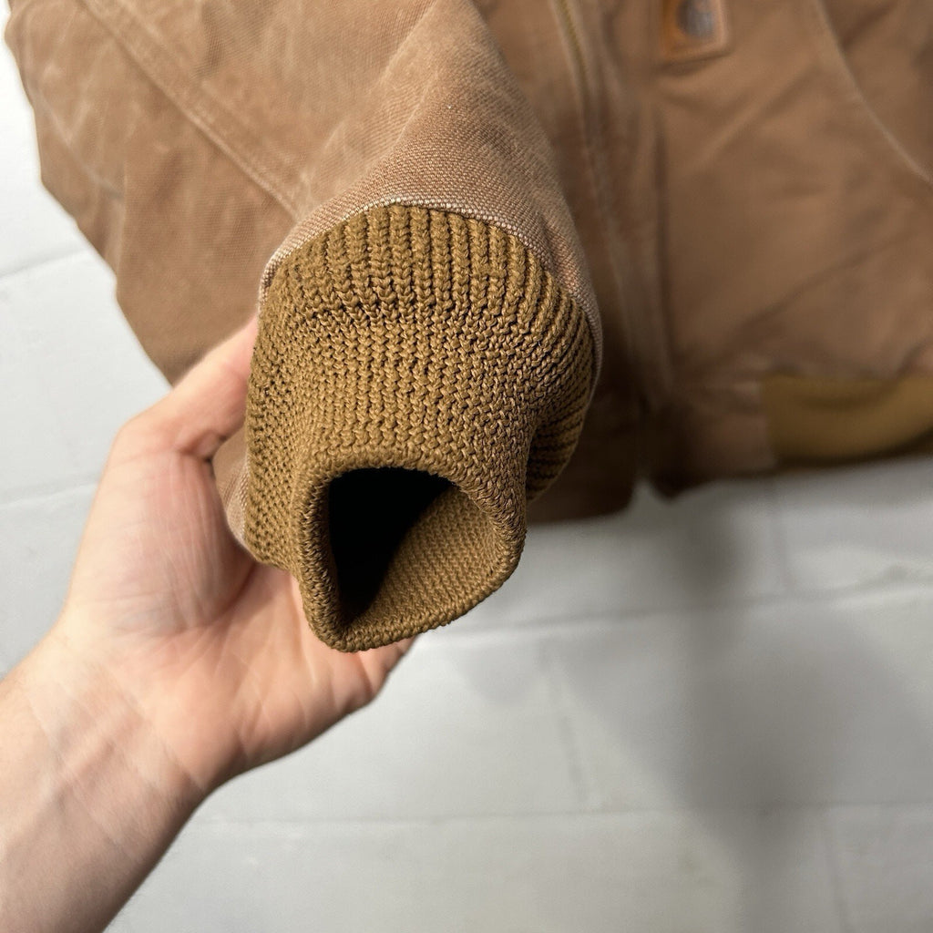 Carhartt Quilt-Lined Hooded Canvas Active Jacket “Brown”