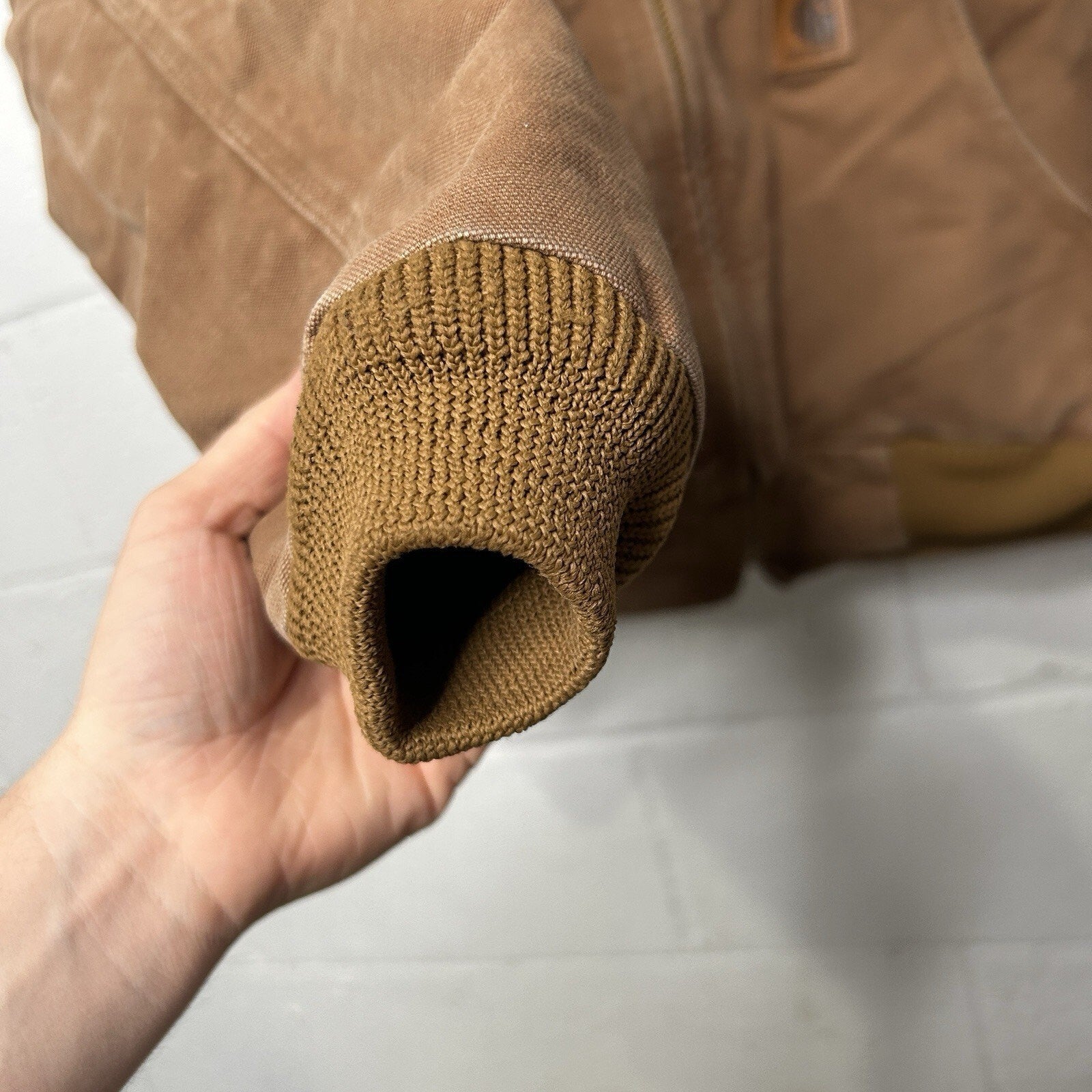 Carhartt Quilt-Lined Hooded Canvas Active Jacket “Brown”