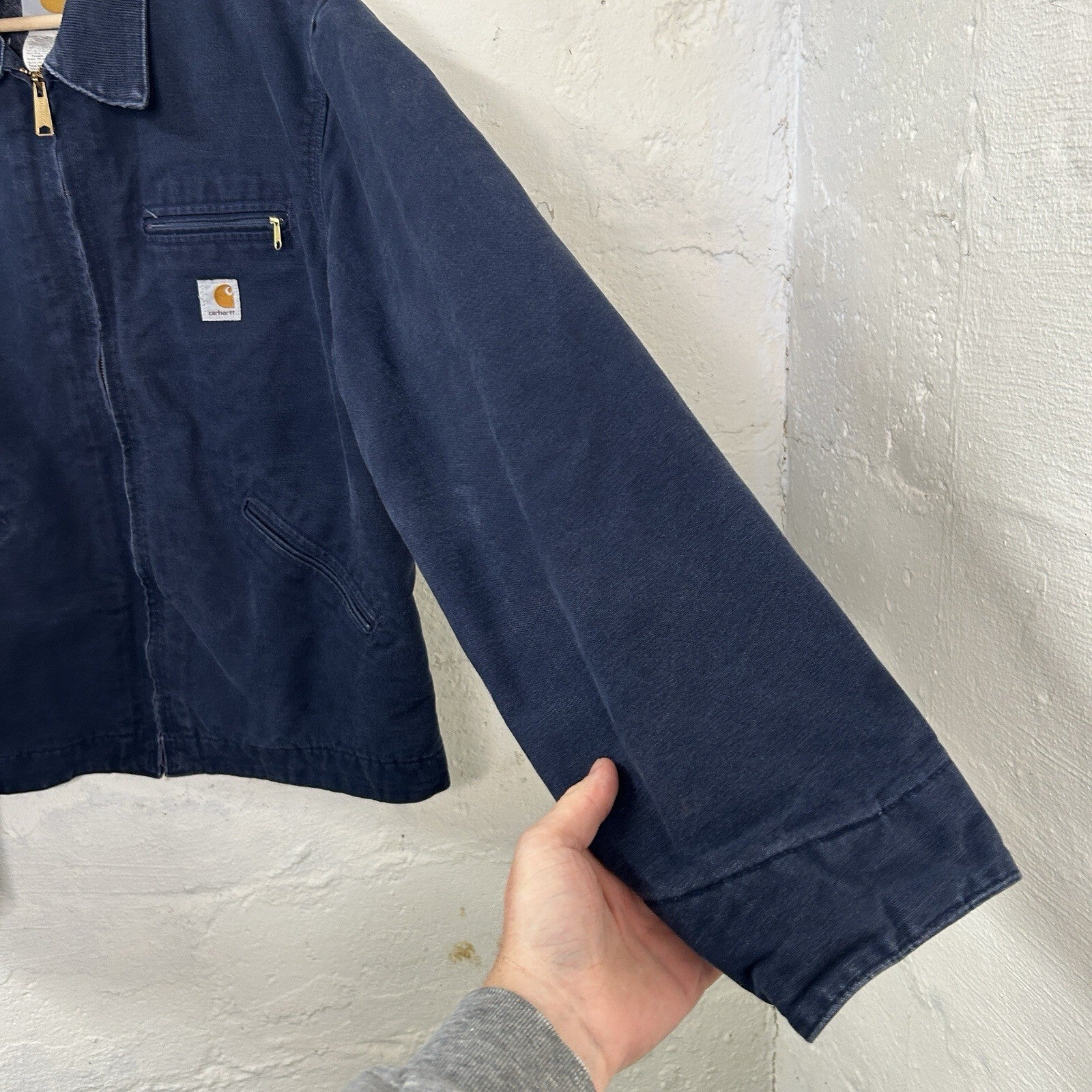 Vintage Carhartt Blanket-Lined Detroit Jacket “Dark Navy” J01 DNY Men’s 44/XL