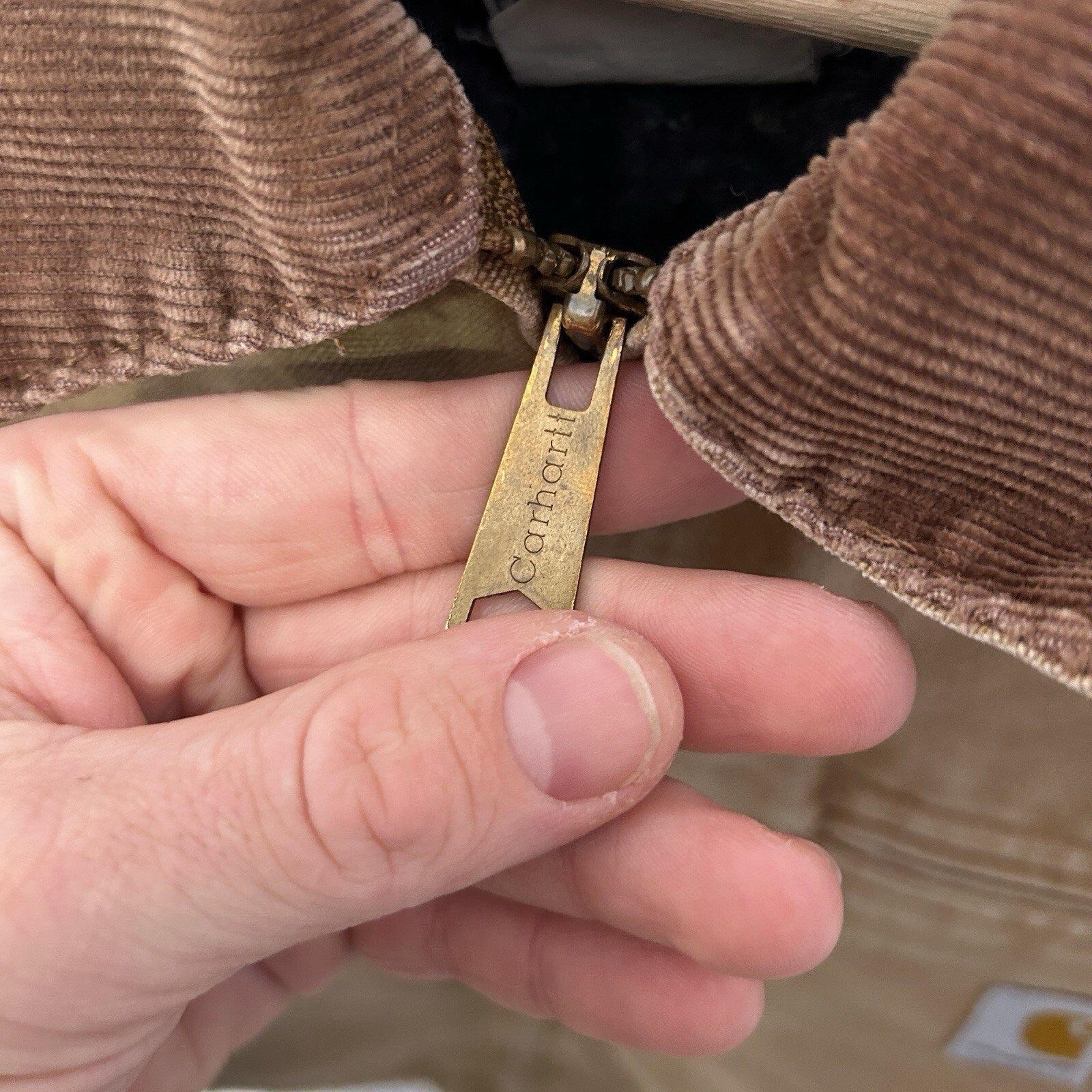 Vintage Carhartt Blanket-Lined Detroit Jacket “Brown Wheat”