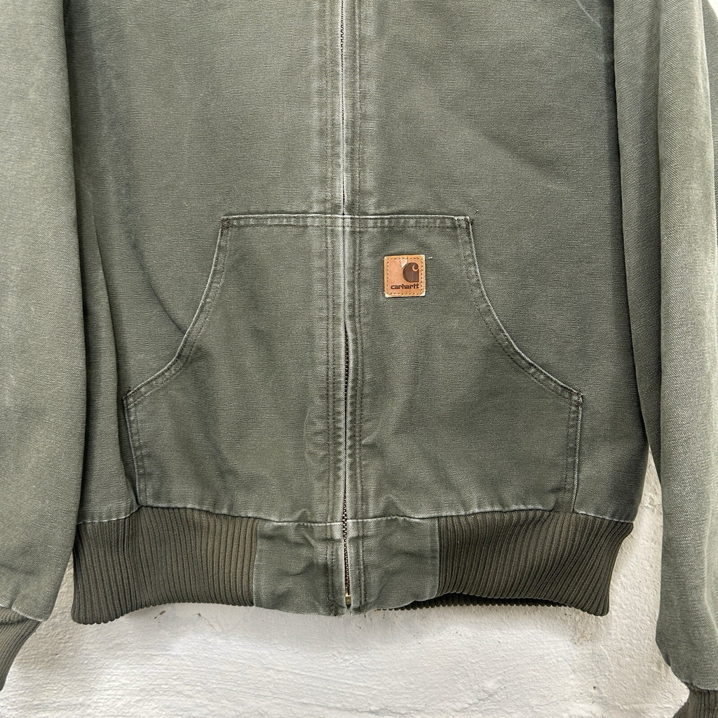 Vintage Carhartt Quilted Active Jacket “Army Green” J130 ARG Men’s Medium