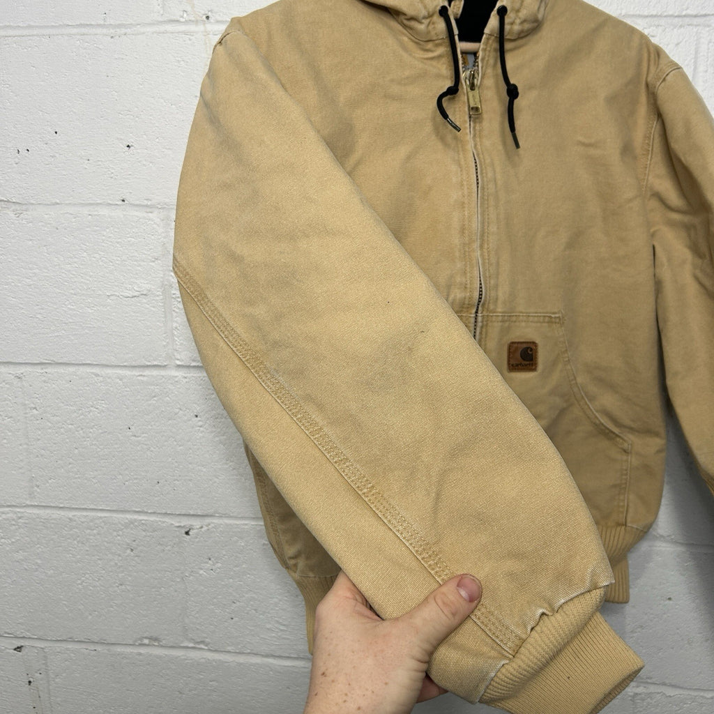 Vintage Carhartt Quilted Hooded Active Jacket “Wheat” J130 WET Men’s Small