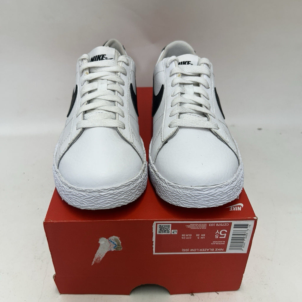 Nike Blazer Low GS “White Black” CZ7576-103 5.5Y/Women's 7 New