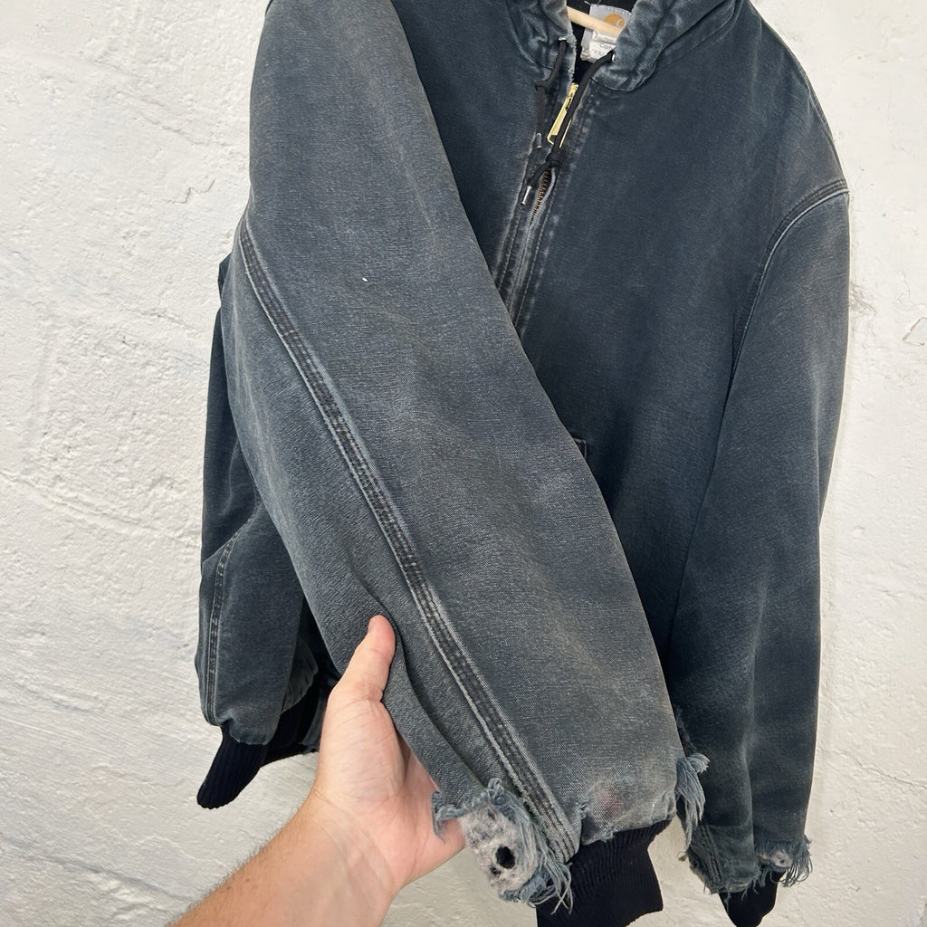 Vintage Faded Carhartt Quilted Active Jacket “Black” J140 BLK Men’s X-Large