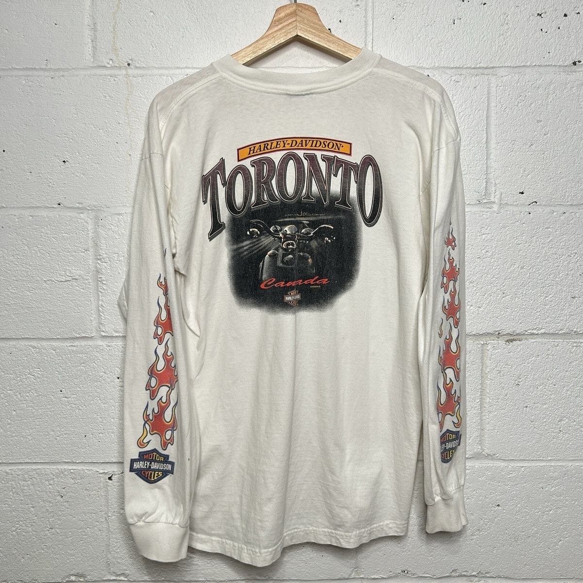 Y2K Harley Davidson Screaming Eagle Flame Long-Sleeve Tee