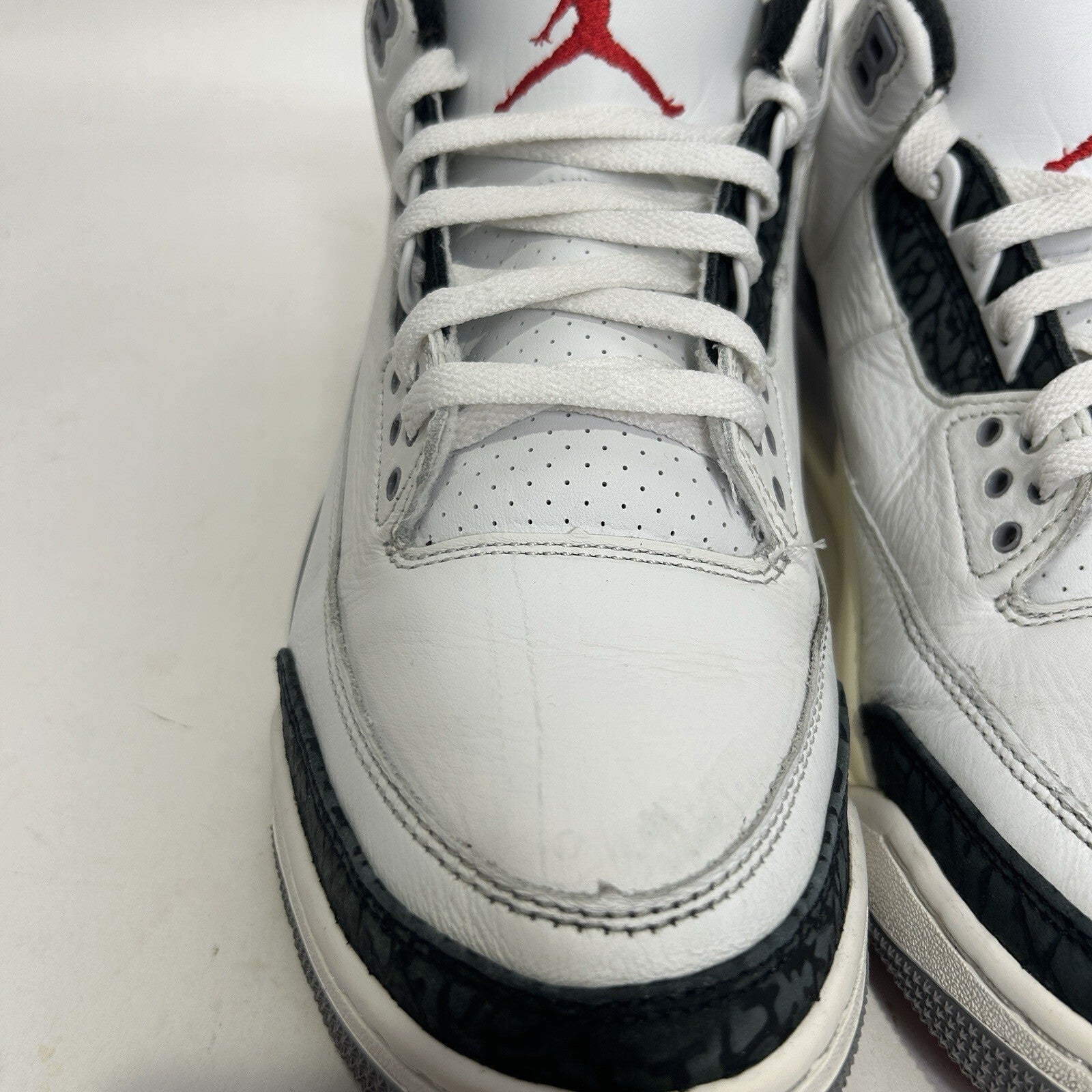 Nike Air Jordan 3 Retro “Cement Grey Summit White Fire Red” CT8532-106 Men’s 9.5