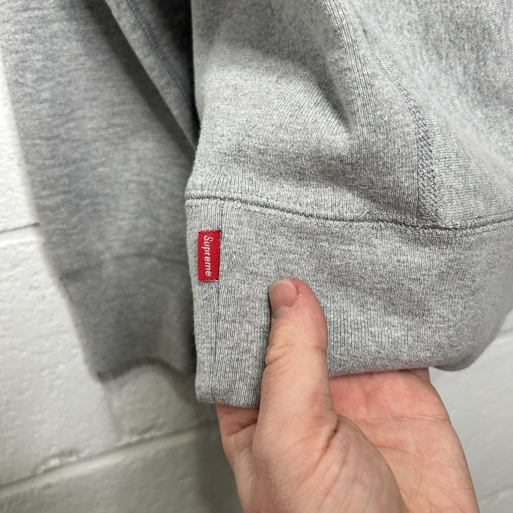Supreme Fleece Pullover Blank Hoodie “Heather Grey” Men’s Medium