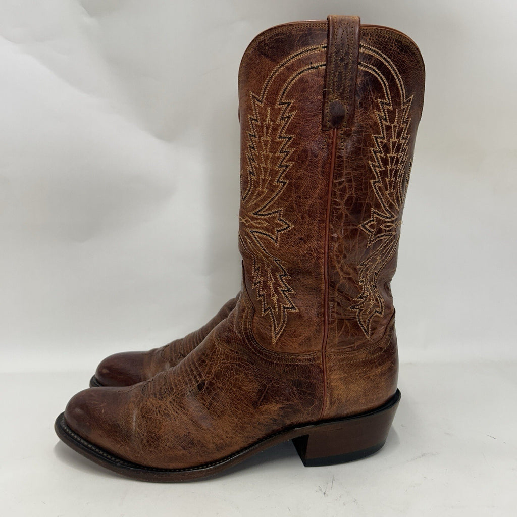 Vintage Lucchese 1883 Handmade Western Cowboy Clayton Boots “Brown” Men’s 10EE