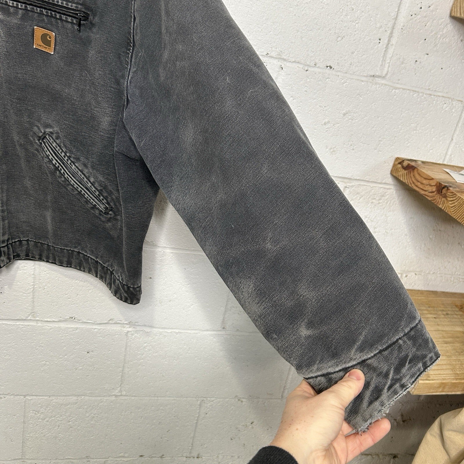 Vintage Carhartt Blanket-Lined Detroit Jacket “Gravel/Grey” J97 GVL Men’s 2XL