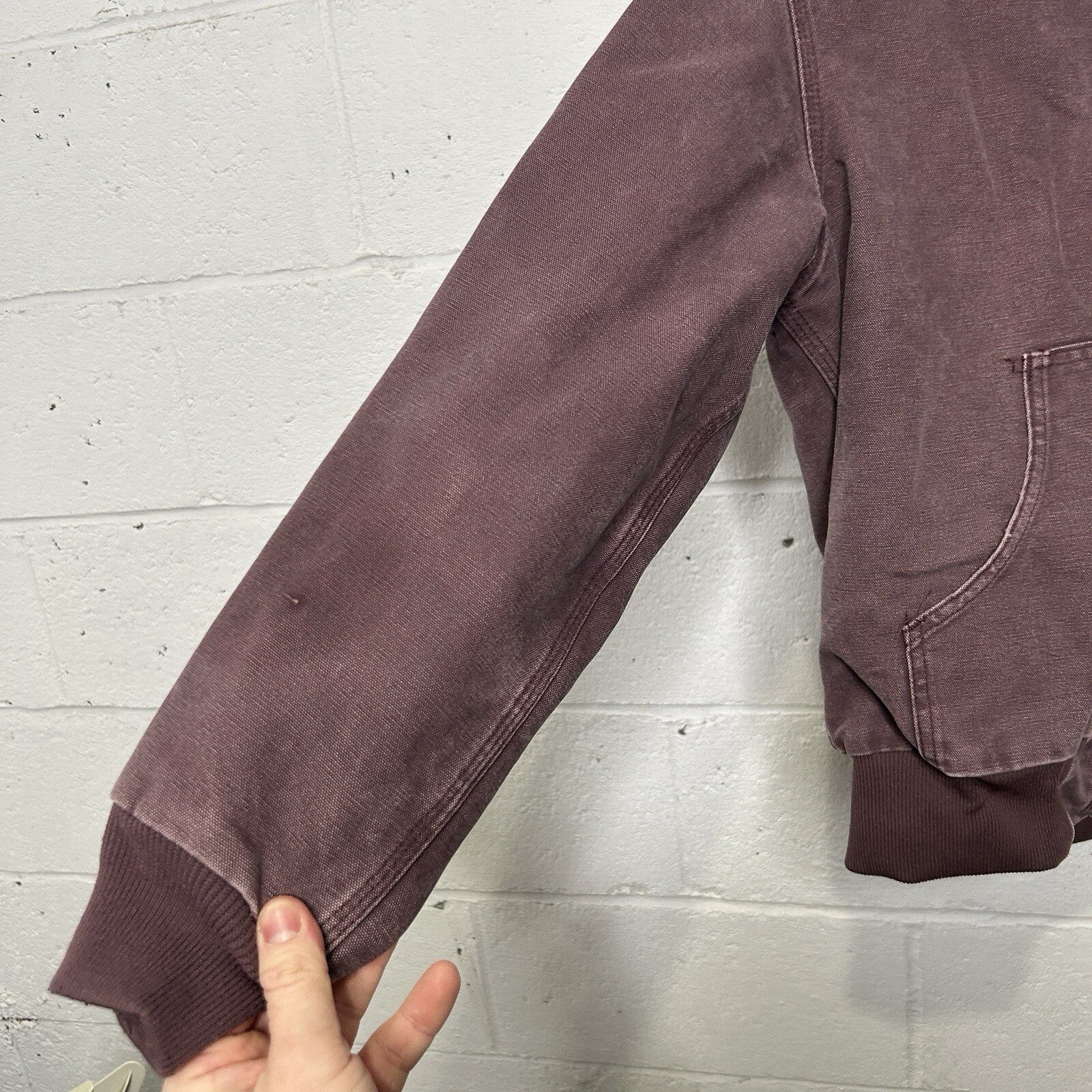 Vintage Carhartt Quilted Active Jacket “Deep Plum” WJ130 DPM Women’s Small