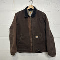 Vintage Carhartt Sherpa-Lined Ridge Coat “Dark Brown” WC061 DKB Women’s Small