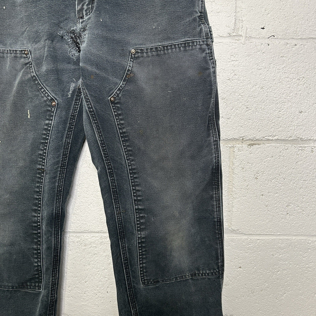 Vintage Faded Carhartt DoubleKnee Carpenter Pants “Black”