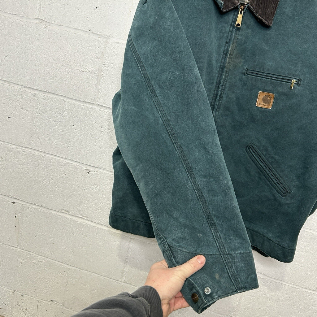 Vintage Carhartt Wool-Lined Detroit Jacket “Hunter Green” J43HTG Men’s X-Large