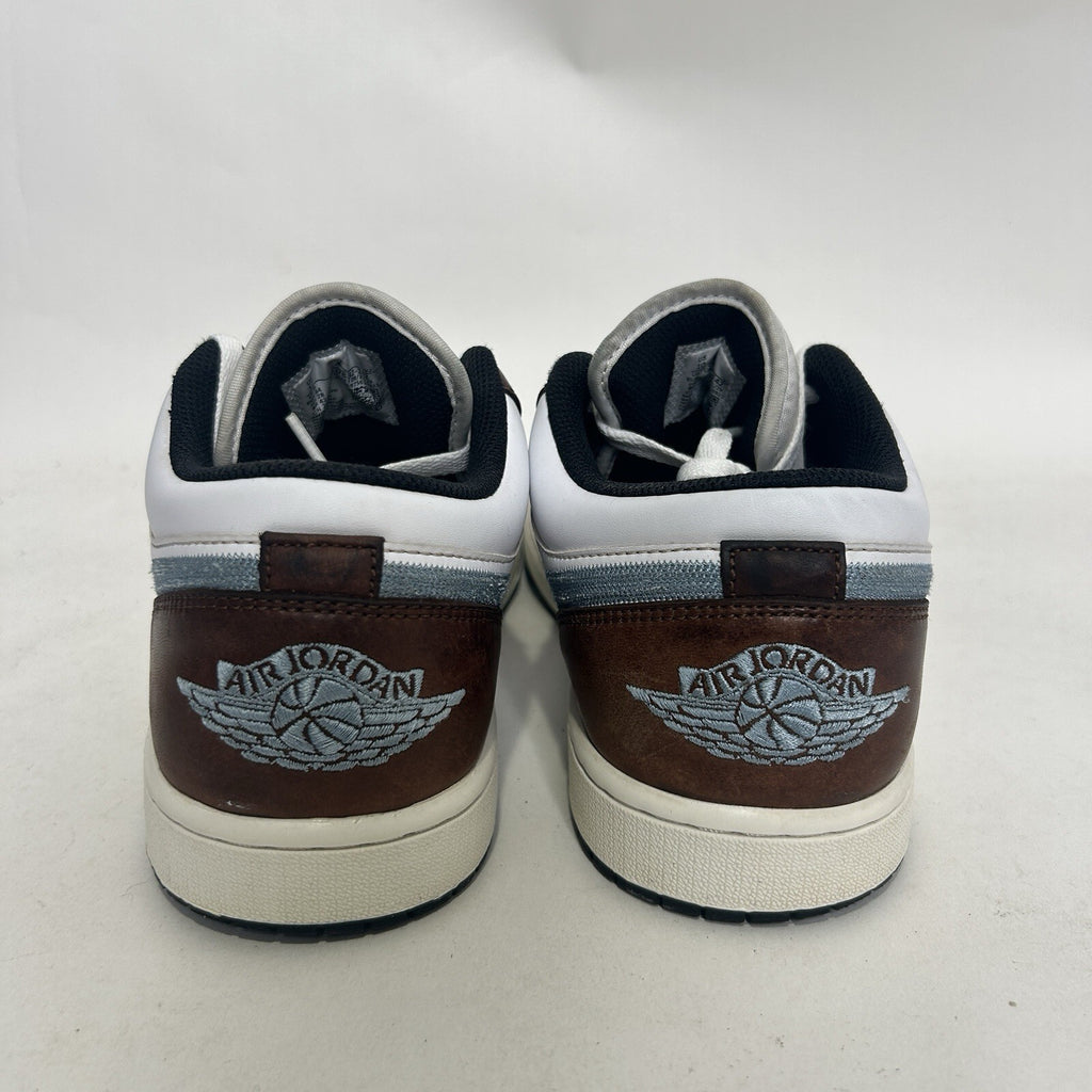 Nike Air Jordan Retro 1 Low SE “White Blue Grey Brown” FQ7832-142 Men's 10