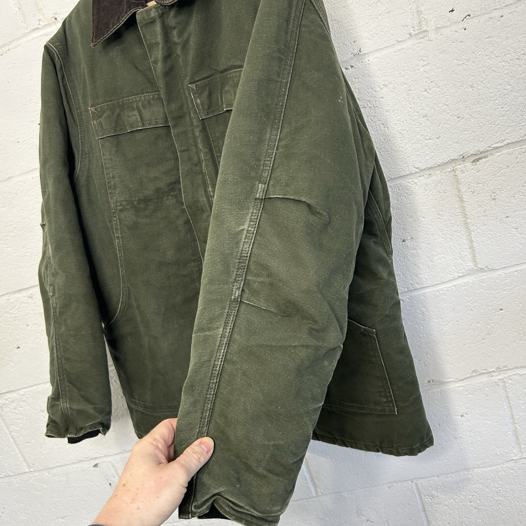 Vintage Carhartt Quilted Artic Duck Jacket “Green” CQ184 Men’s Large