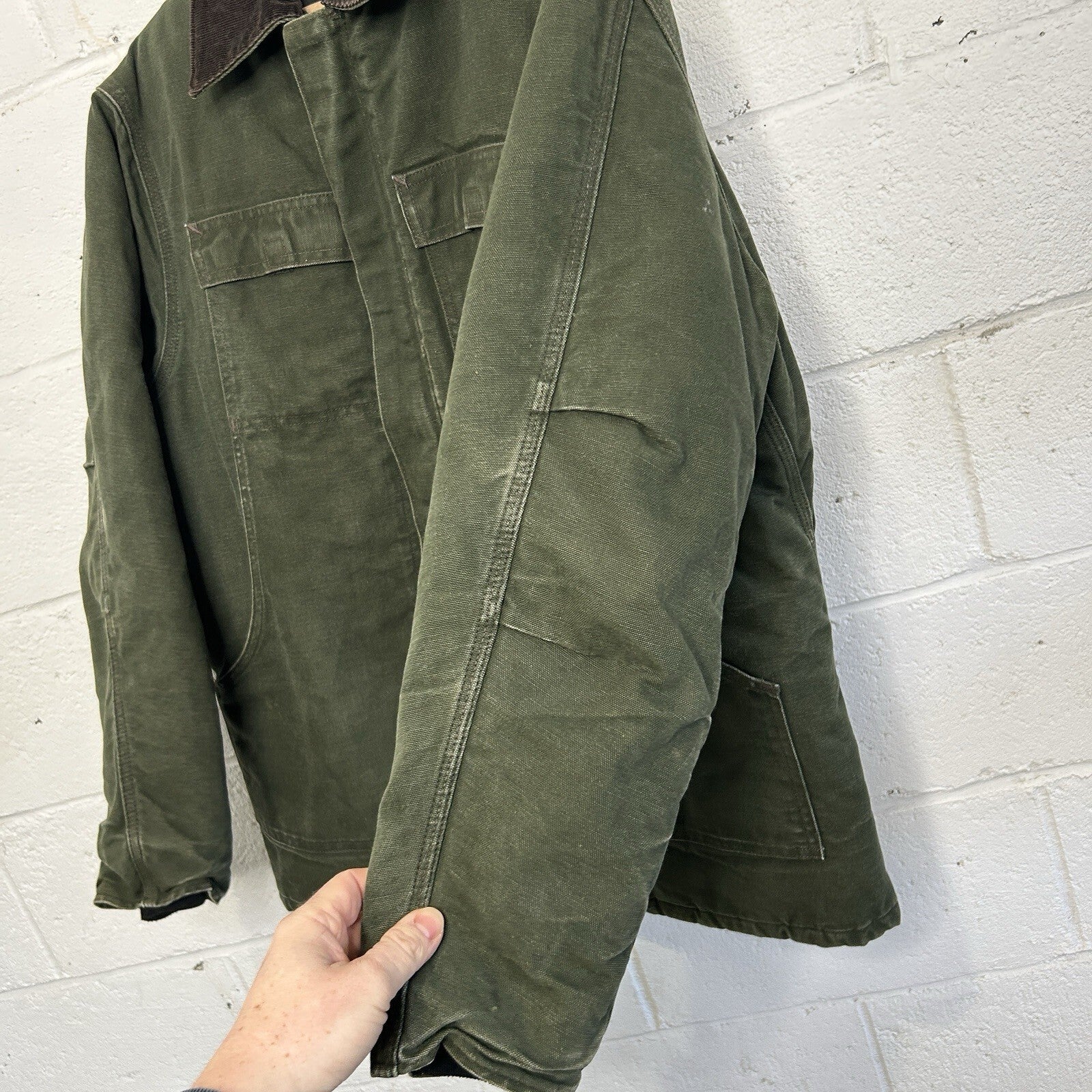 Vintage Carhartt Quilted Artic Duck Jacket “Green” CQ184 Men’s Large