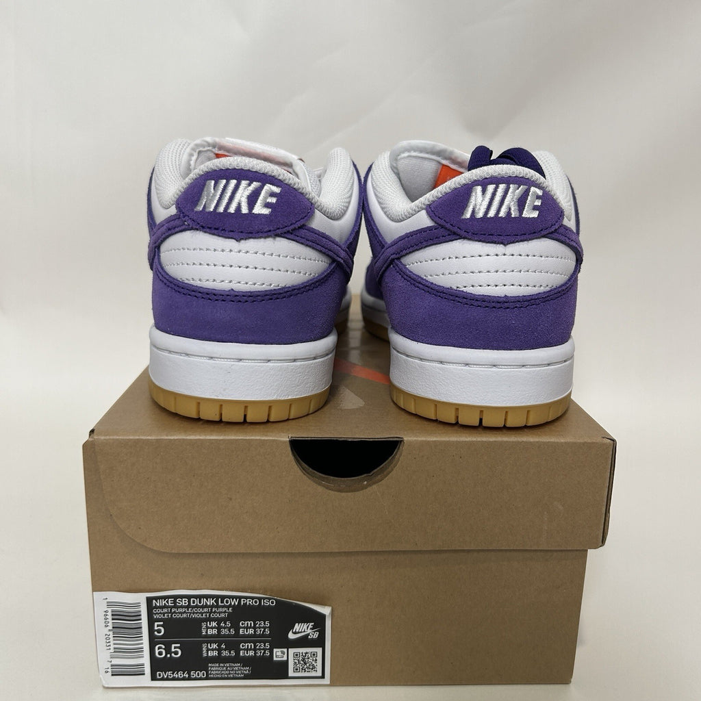 Nike SB Dunk Low Pro ISO Orange Label “Court Purple Gum” DV5464-500 Men's 5