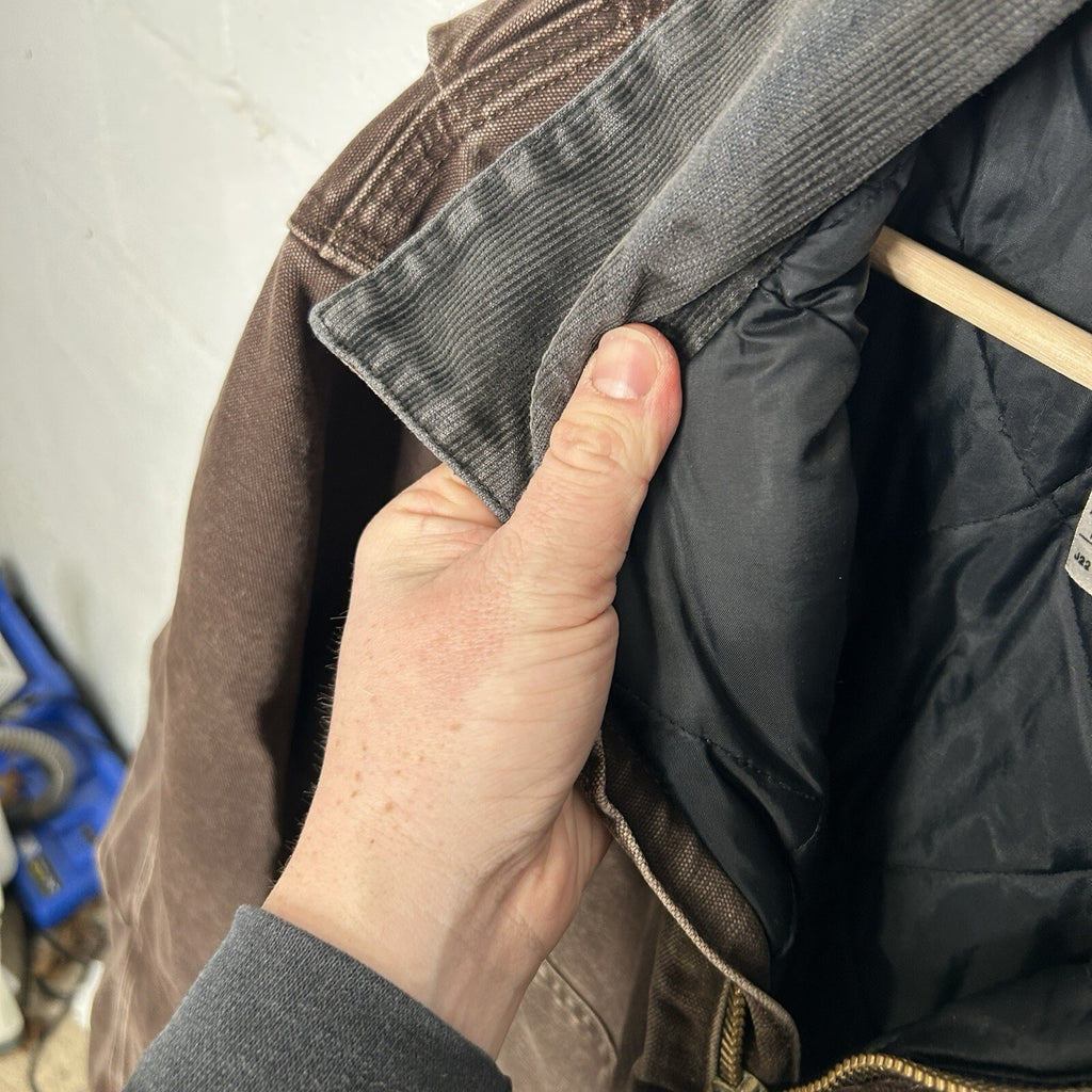 Vintage Carhartt Quilted Traditional Jacket “Dark Brown” J22 DKB Men’s Large