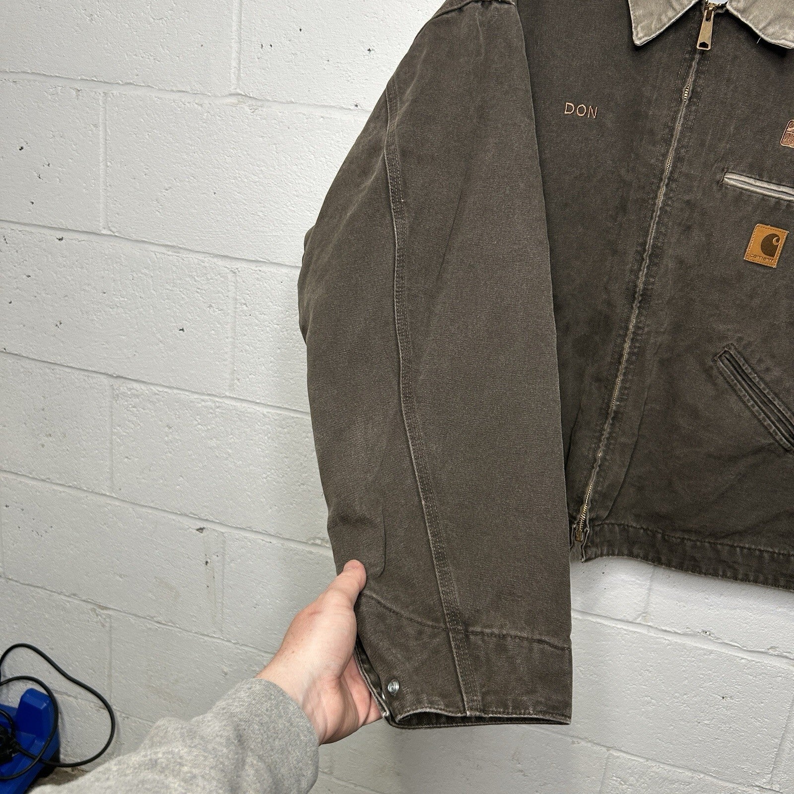 Vintage Carhartt Blanket-Lined Detroit Jacket “Timber” J97 TMB Men’s 2XL