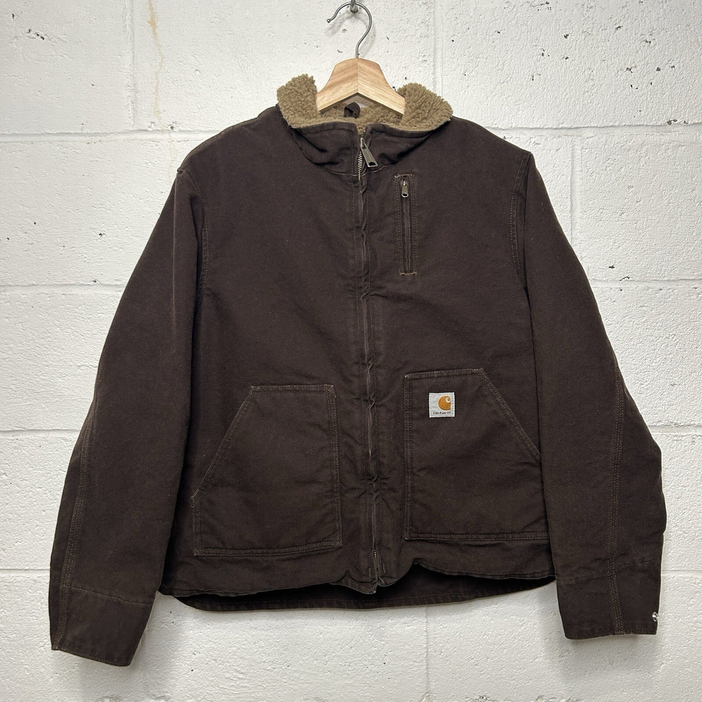Vintage Carhartt Sherpa-Lined Canyon Jacket “Dark Brown” WJ022 DKB Women’s Large