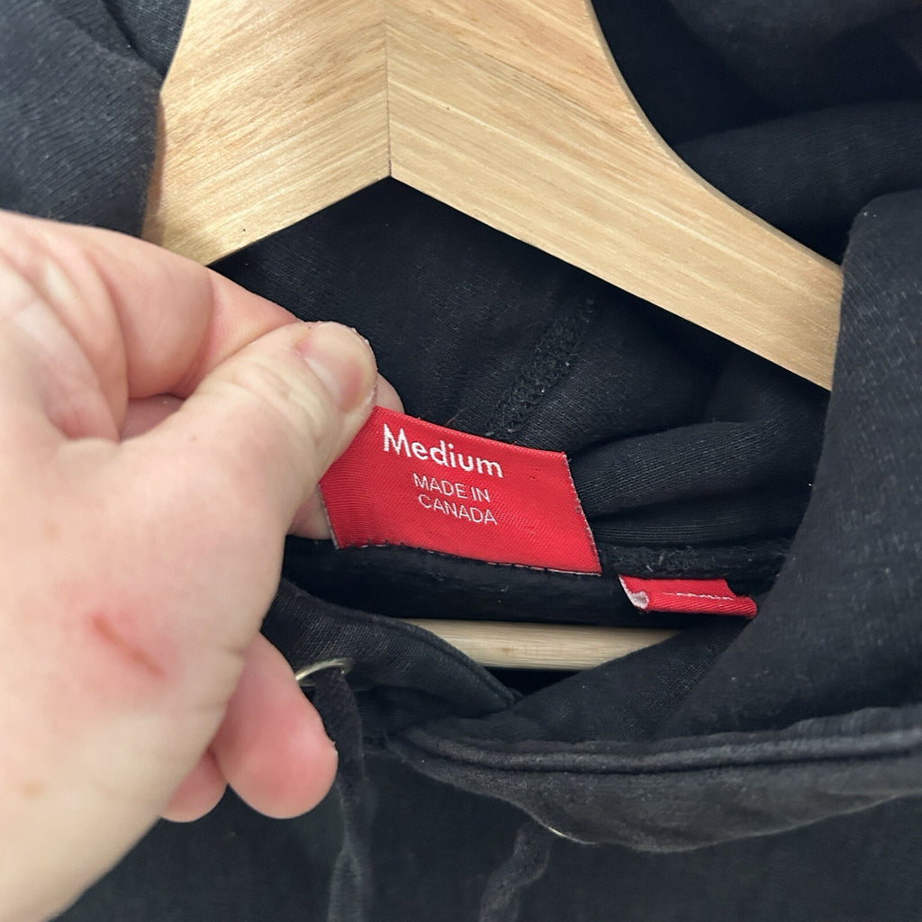 Supreme Tonal Logo Hooded Sweatshirt Hoodie “Black” Men’s Medium Worn