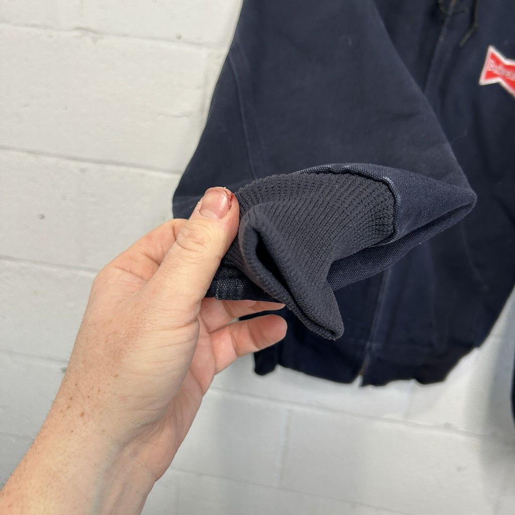 Carhartt Thermal Hooded Active Jacket “Dark Navy” Budweiser J131 DNY Men’s Small