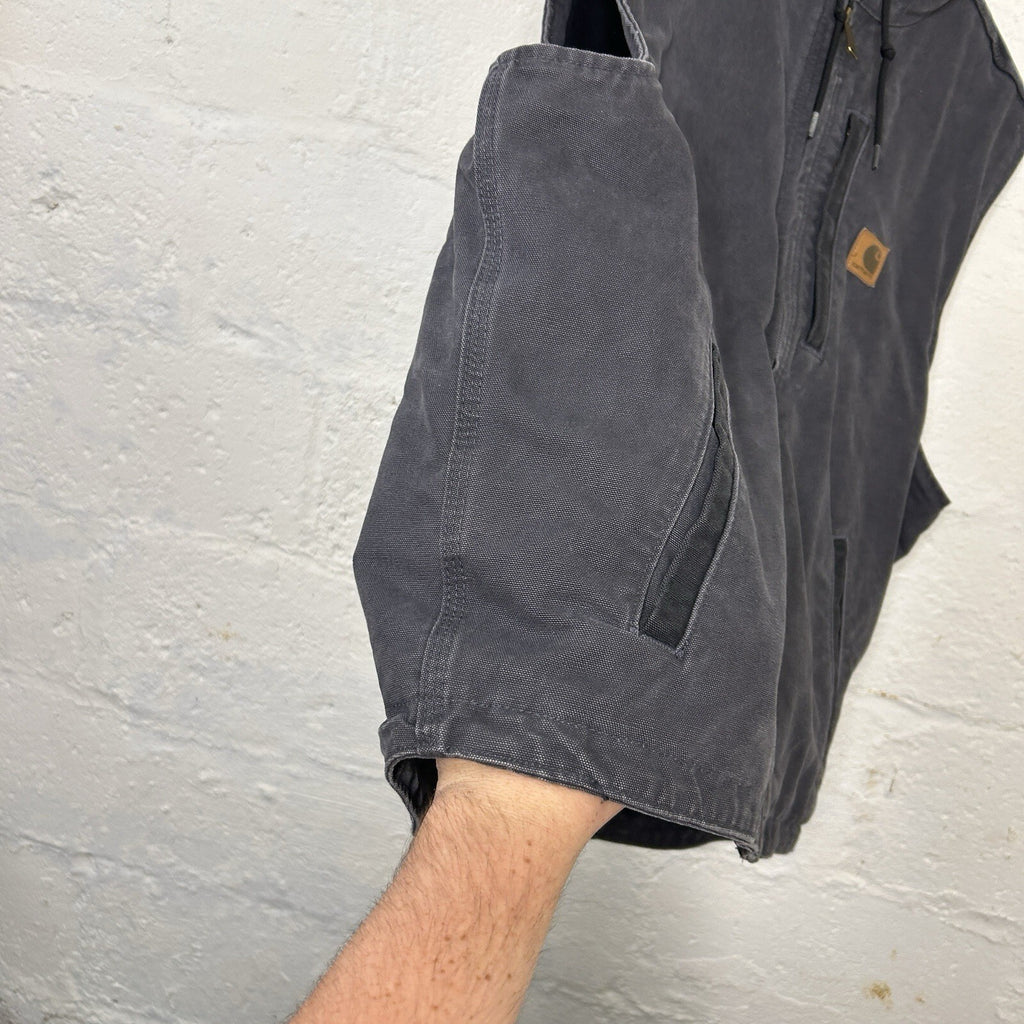 Carhartt Fleece-Lined Knoxville Hooded Vest “Shadow Grey” 101687-029 Men’s L