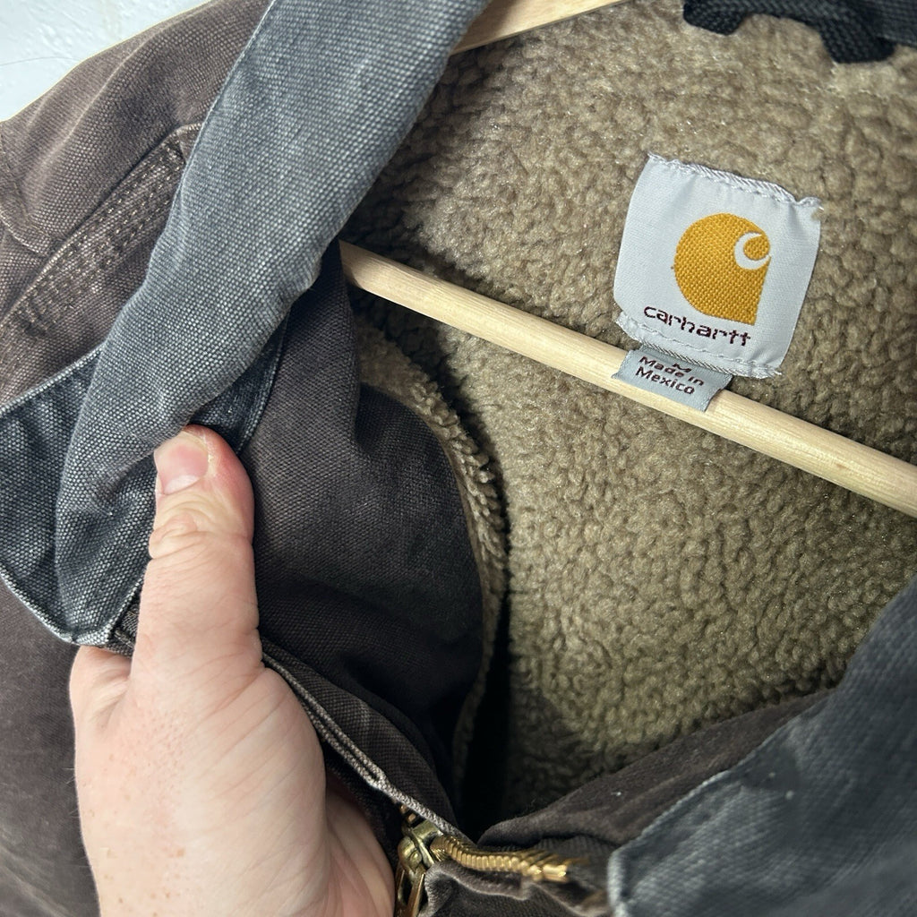 Vintage Carhartt Sherpa-Lined Ridge Jacket “Dark Brown” C61 DKB Men’s Medium