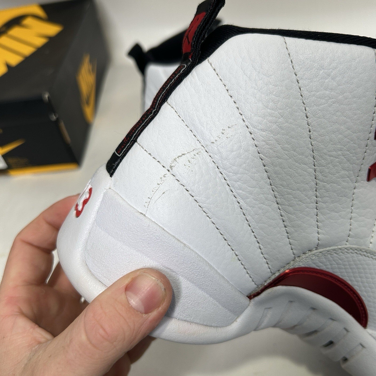 Nike Air Jordan 12 Retro “Twist/White Cherry Red”  CT8014-106 Men’s 11 Worn