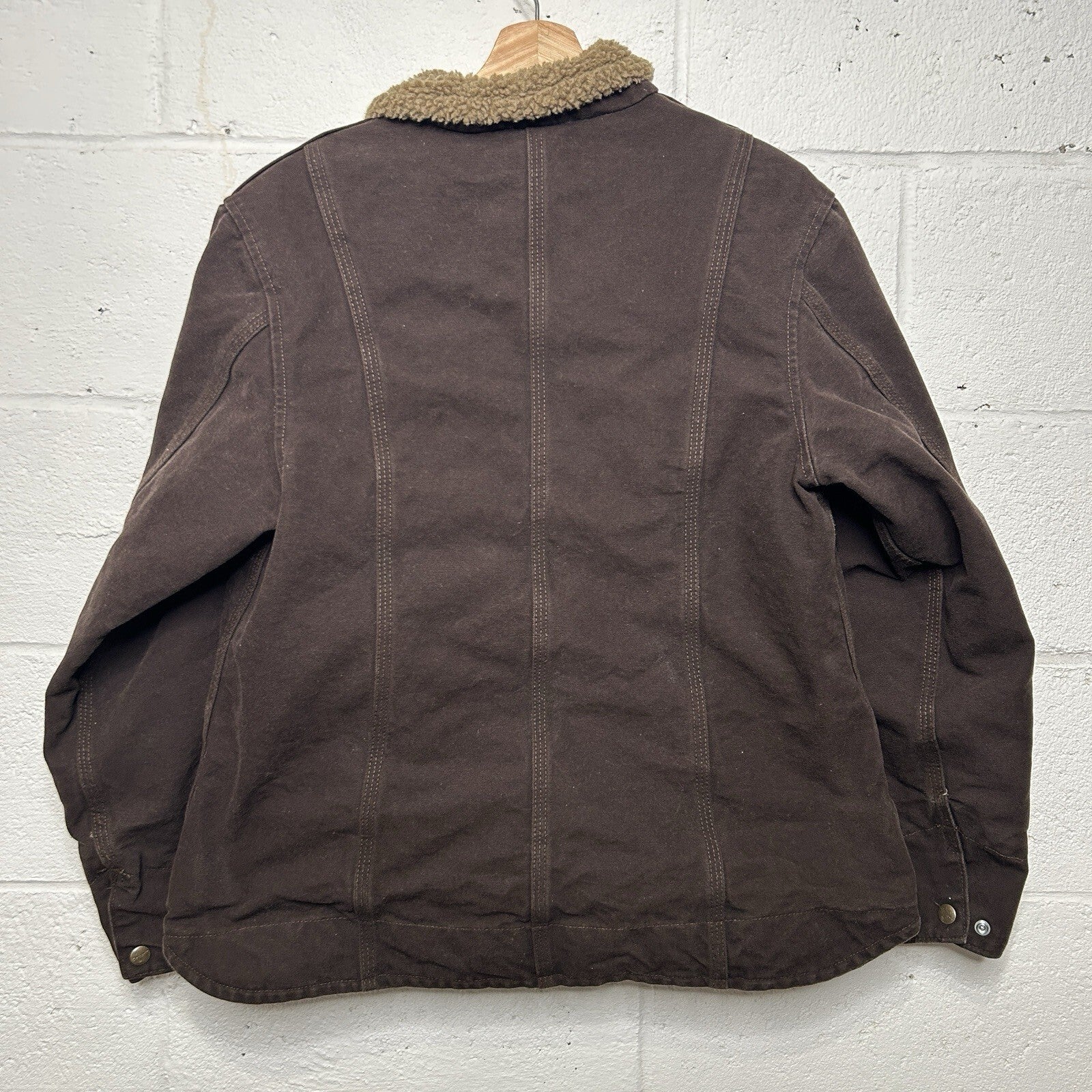 Vintage Carhartt Sherpa-Lined Canyon Jacket “Dark Brown” WJ022 DKB Women’s Large