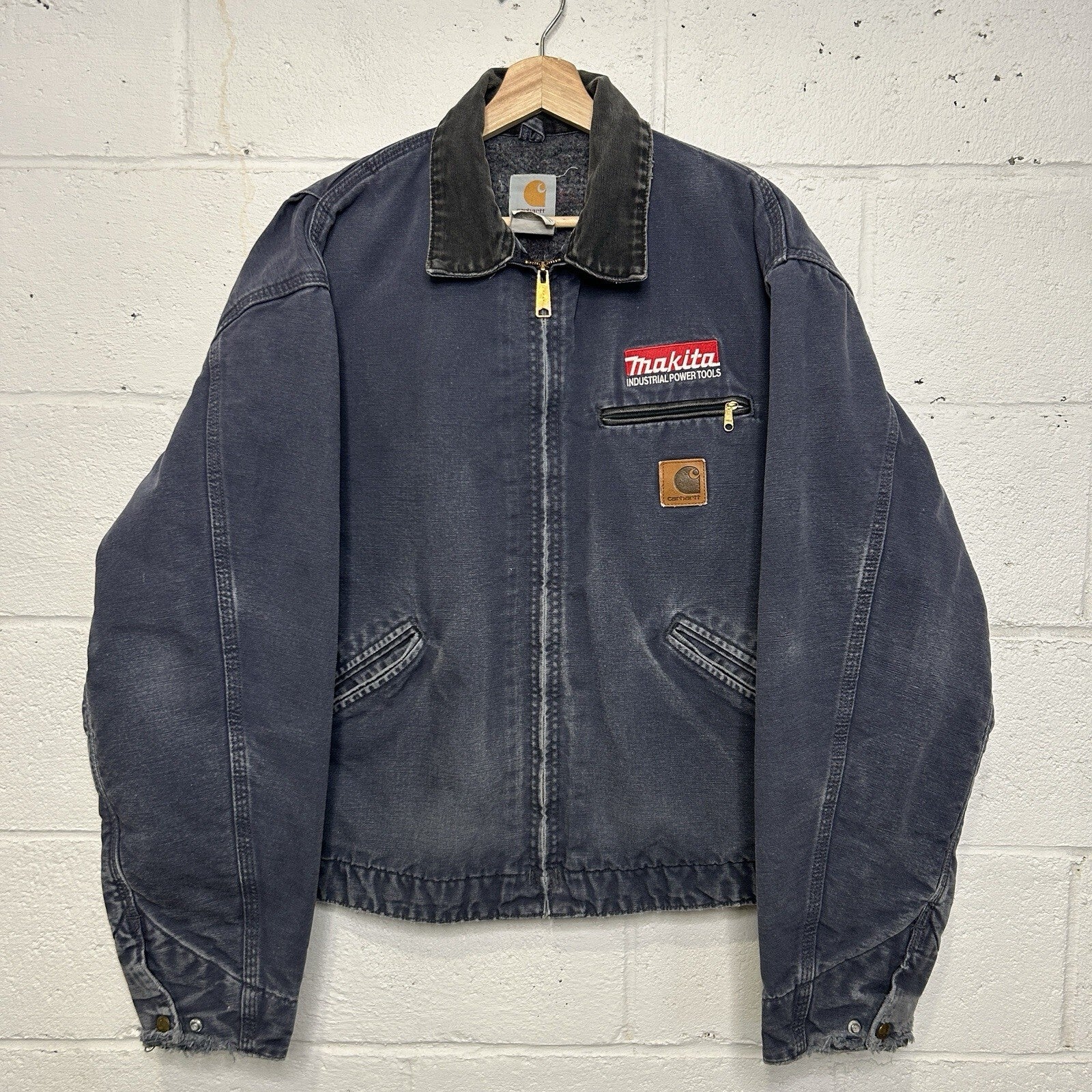 Vintage Carhartt Blanket-Lined Detroit Jacket “Petrol” Makita J64 PTL Men’s XL