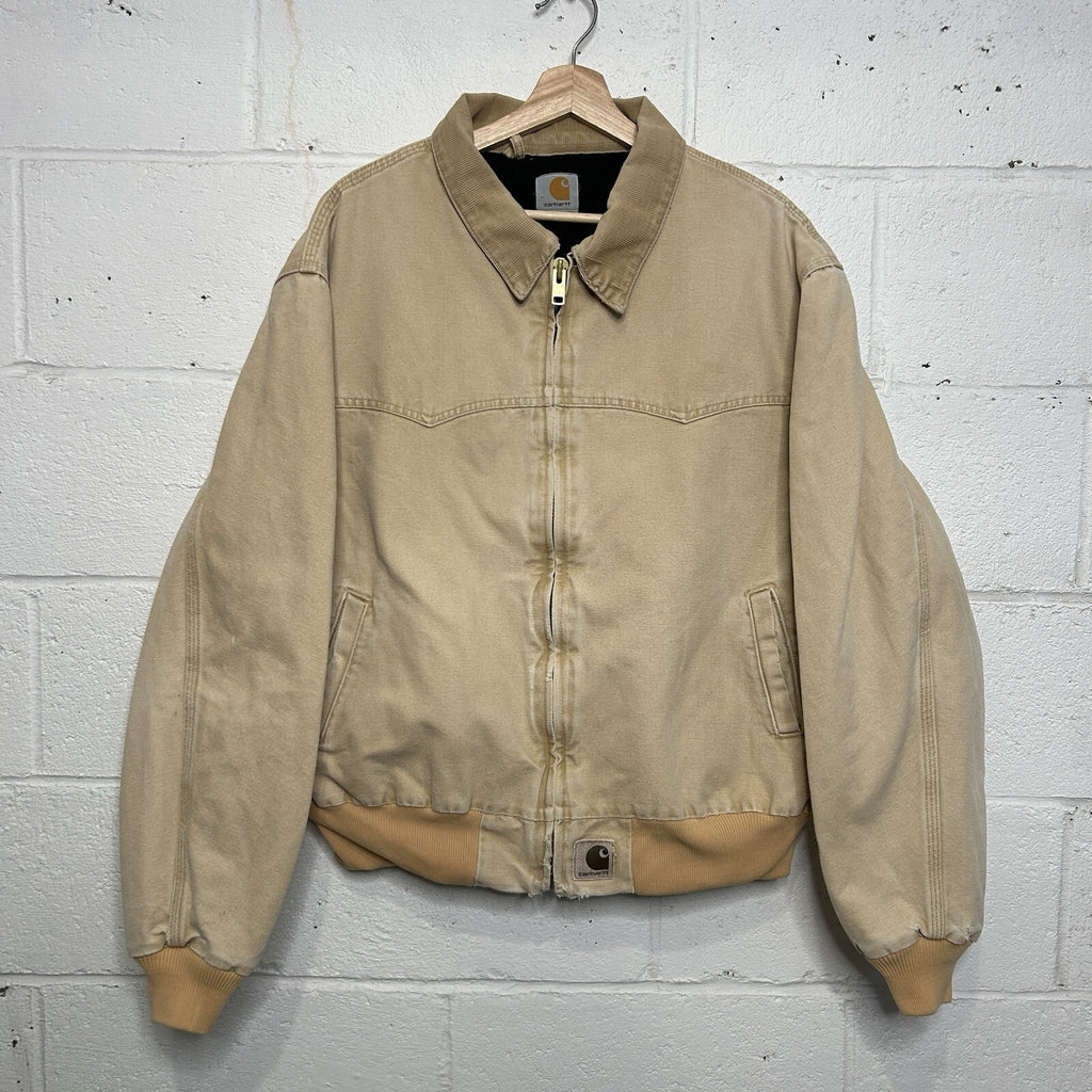 Vintage Carhartt Quilted Santa Fe Jacket “Wheat” J14 WET Men’s X-Large
