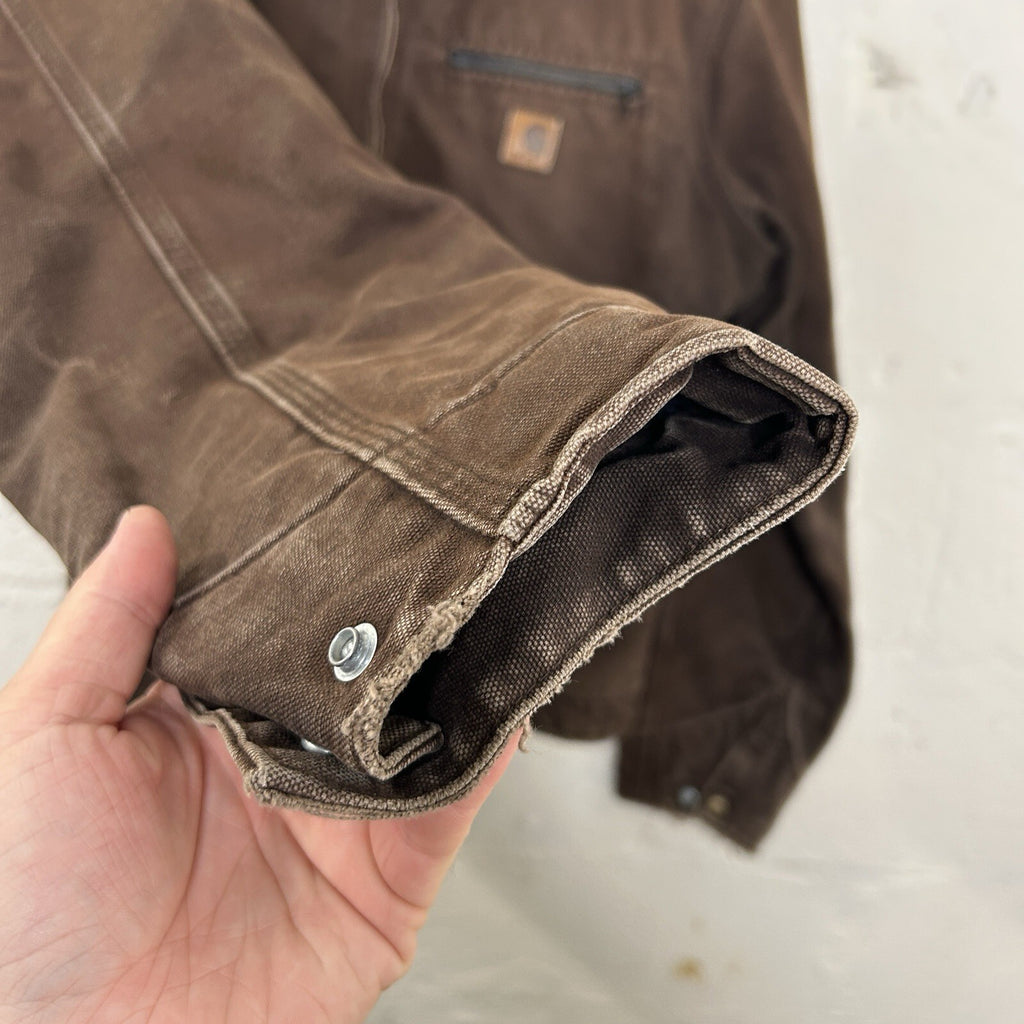 Vintage Carhartt Blanket-Lined Detroit Jacket “Dark Brown” J97 DKB Men’s Large