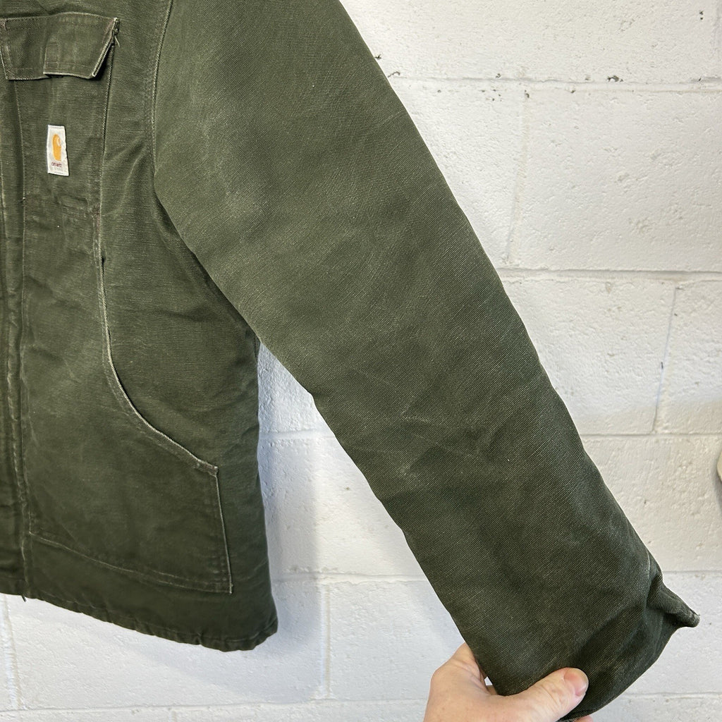 Vintage Carhartt Quilted Artic Duck Jacket “Green” CQ184 Men’s Large