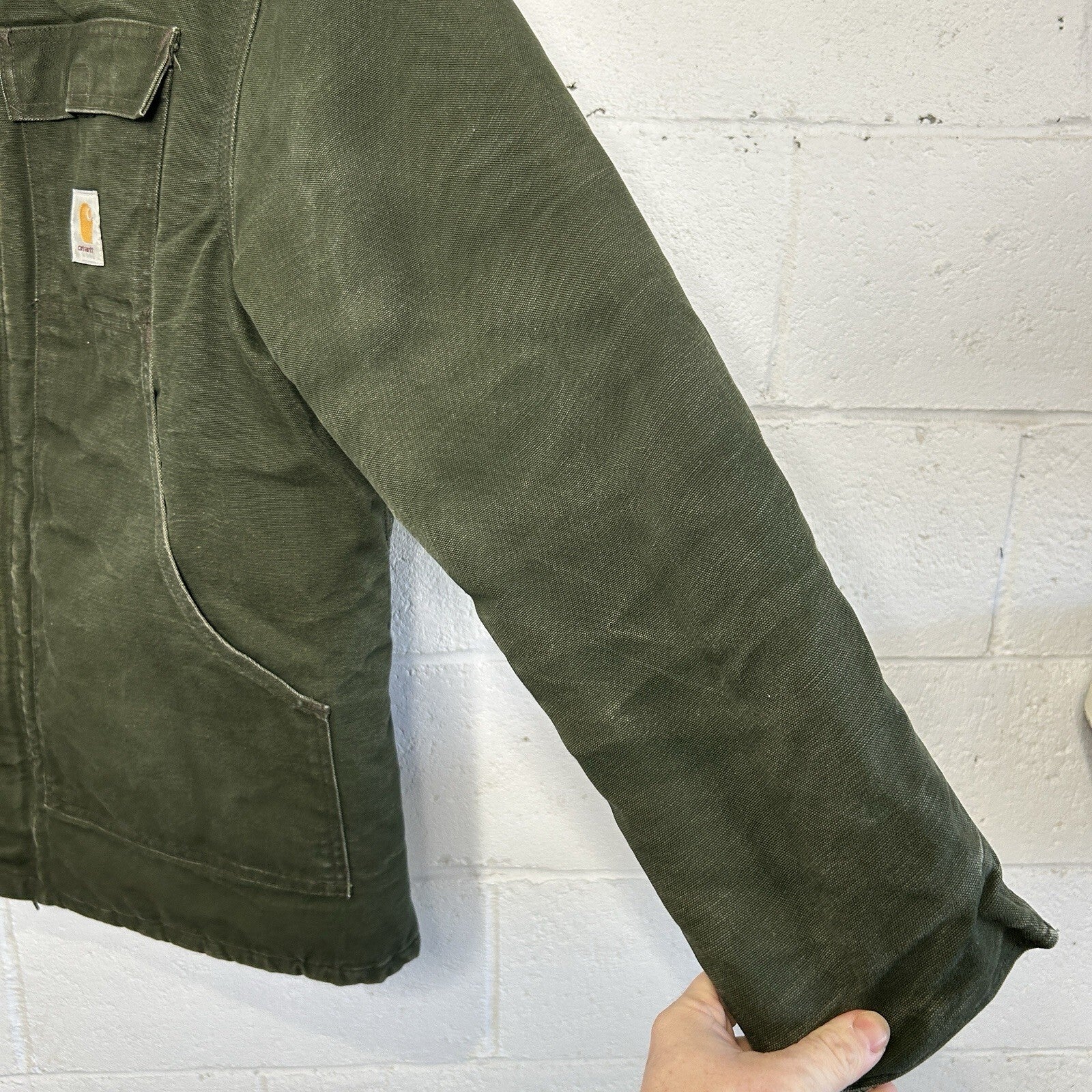 Vintage Carhartt Quilted Artic Duck Jacket “Green” CQ184 Men’s Large