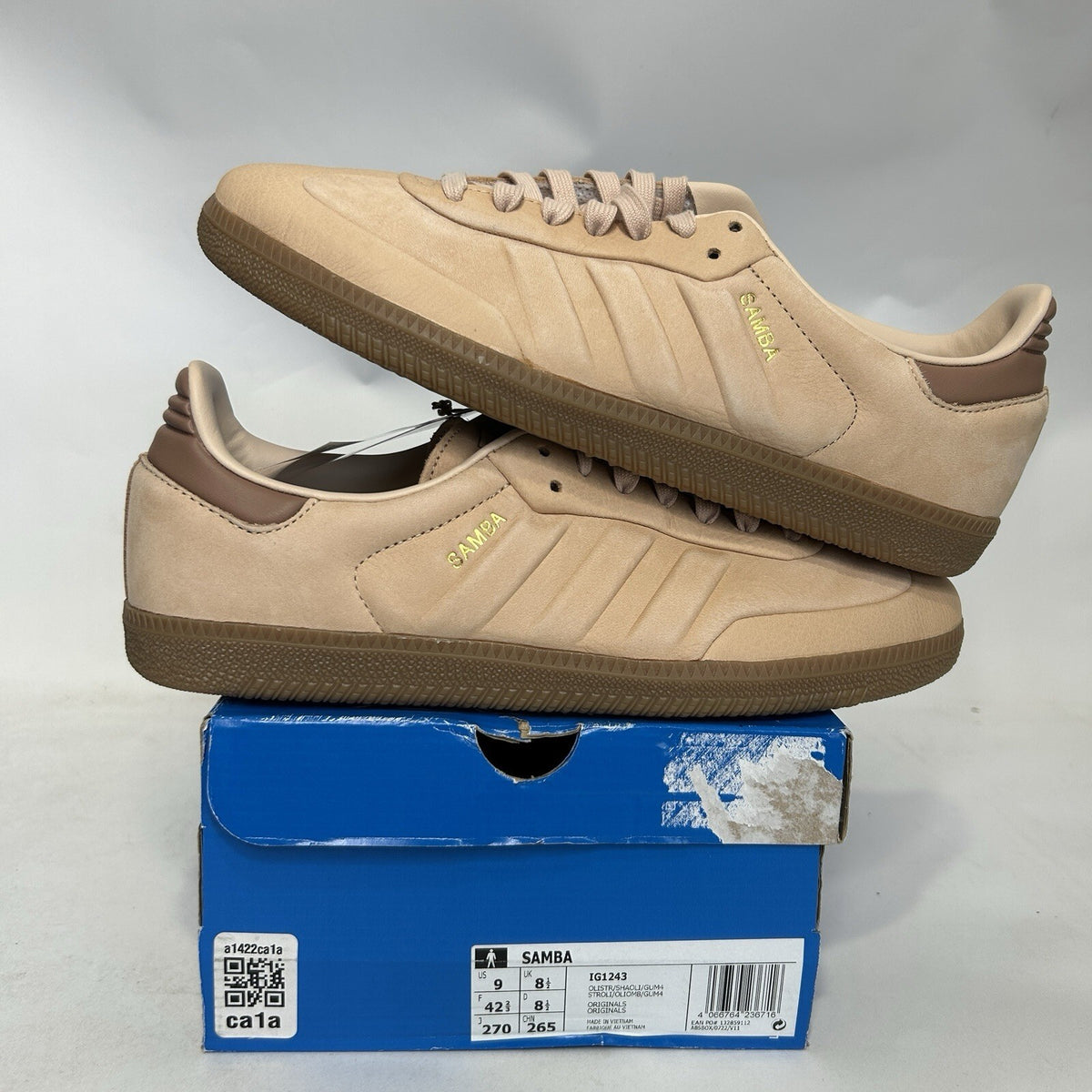 Adidas Original Samba Shoes “Halo Blush Gum” IG1243 Men’s 9 New