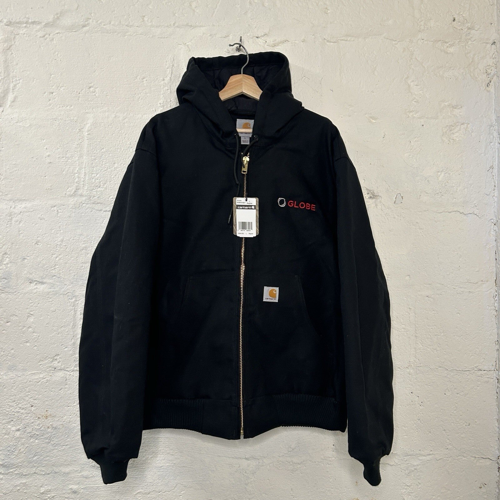 Carhartt Quilted Active Hooded Jacket “Black” 103940-BLK Men’s Large New