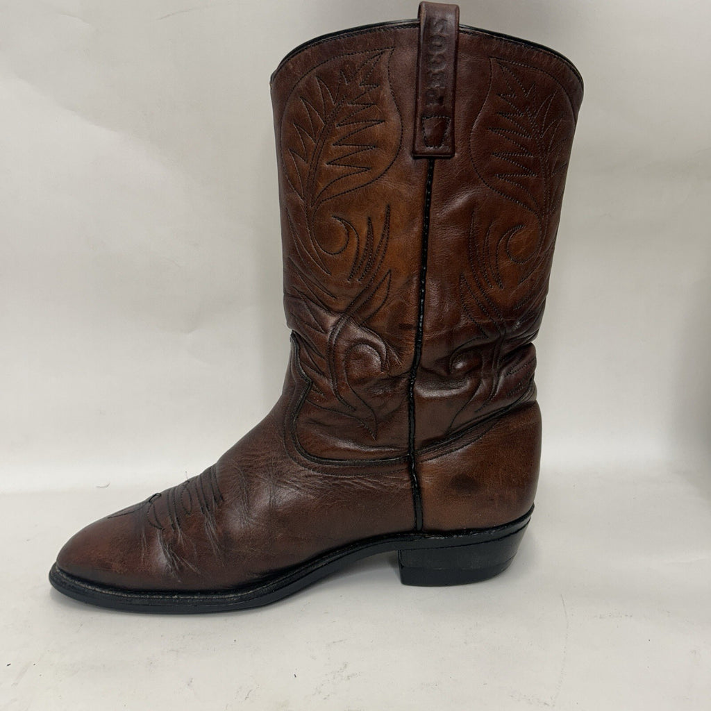 Vintage Red Wing 9801 Pecos Roper Pull-On Cowboy Boots “Mostique Brown” 11D