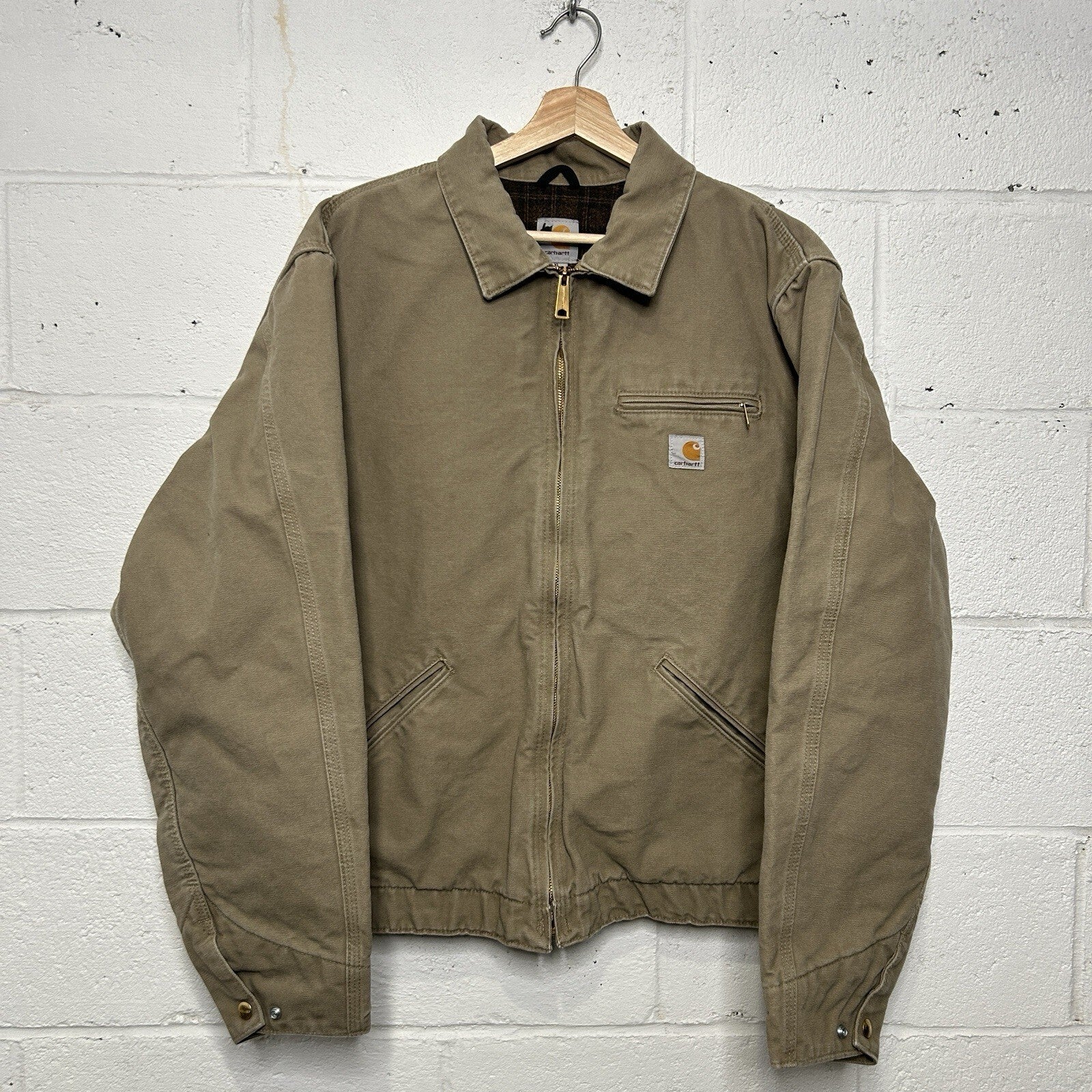 Vintage Carhartt Blanket-Lined Detroit Jacket “Cottonwood” EJ097 266 Men’s XL