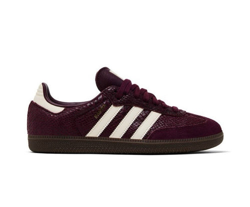 adidas Samba OG WMNS Snakeskin- “Maroon Cream White” IH3979 Women’s New